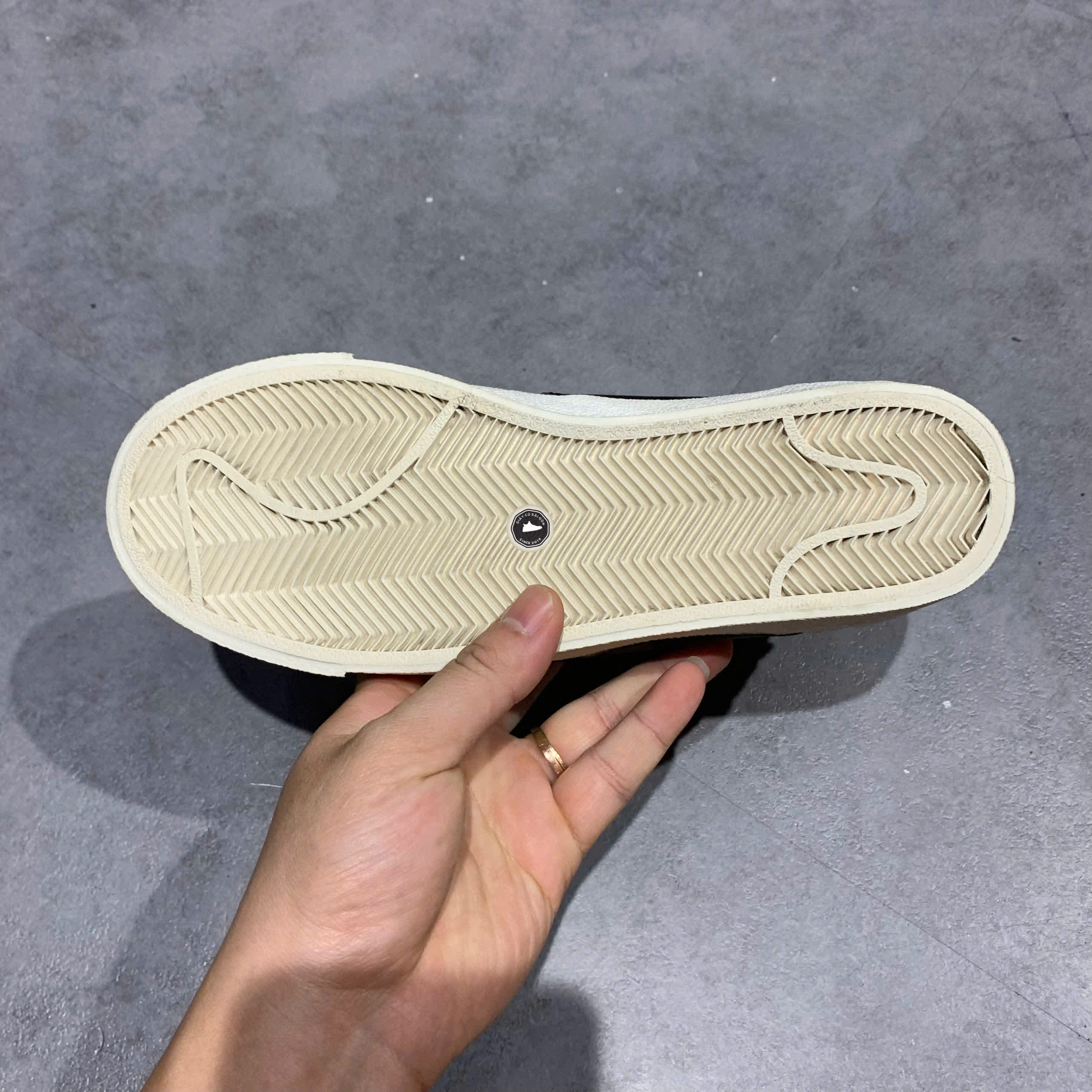 NIKE BLAZER LOW '77 JUMBO 'WHITE BLACK' DQ1470 101 - SIZE 38 GIÀY 2HAND CHÍNH HÃNG - PVN20259