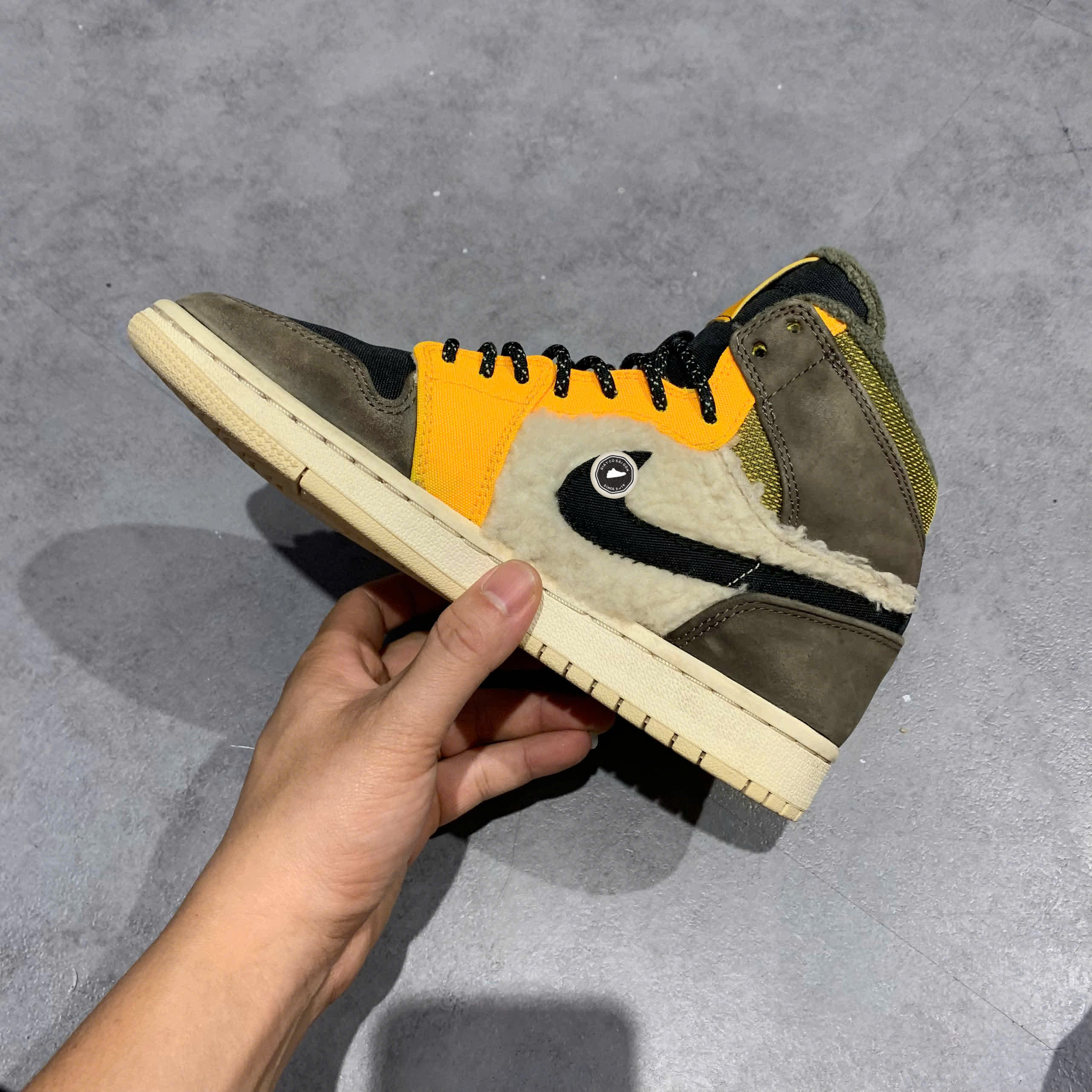 NIKE AIR JORDAN 1 RETRO HIGH ‘UTILITY PACK’ AV3724-200 SIZE 37.5 GIÀY 2HAND CHÍNH HÃNG PVN20178