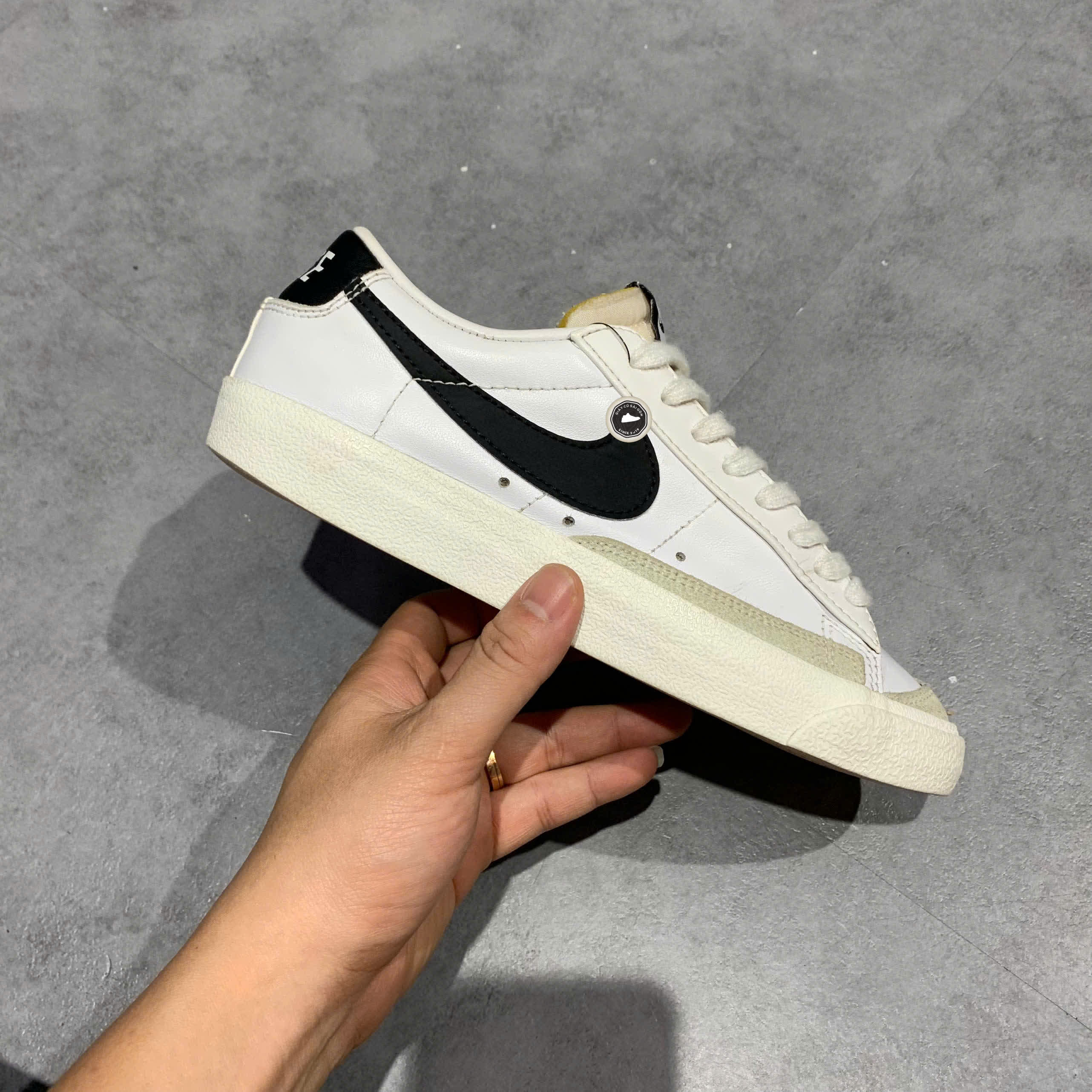 NIKE BLAZER LOW ’77 DC4769-102 SIZE 38 GIÀY 2HAND CHÍNH HÃNG PVN20152