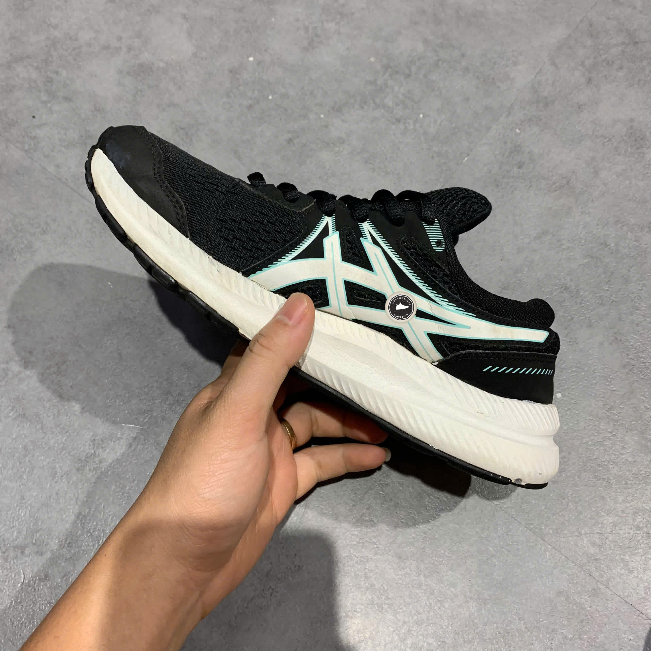 ASICS GEL-CONTEND 7 1012A911 SIZE 38 GIÀY 2HAND CHÍNH HÃNG PVN20203