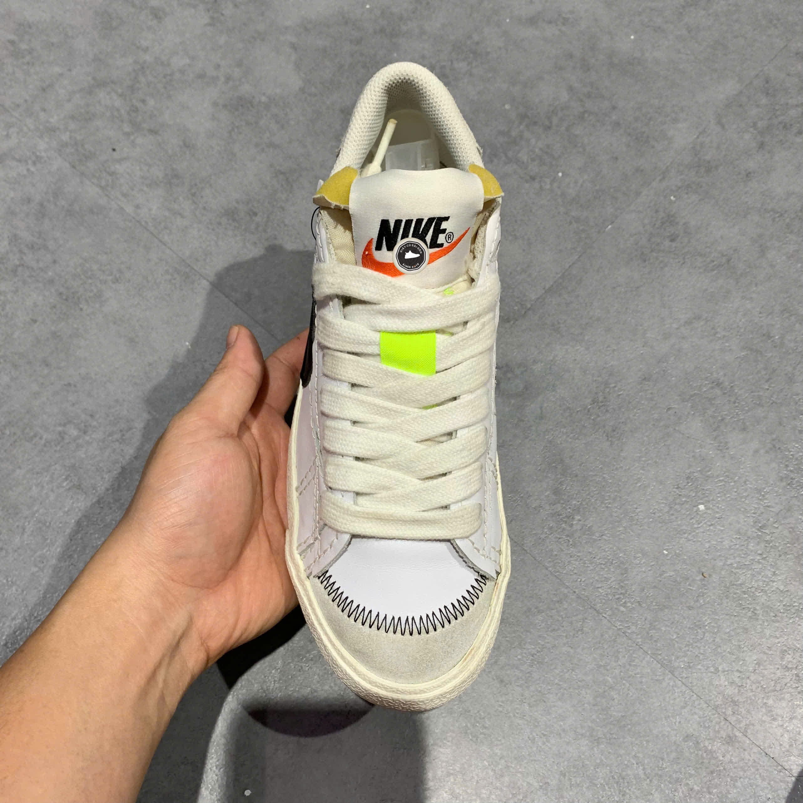 NIKE BLAZER LOW ′77 JUMBO DQ1470-101 SIZE 38 GIÀY 2HAND CHÍNH HÃNG PVN20258