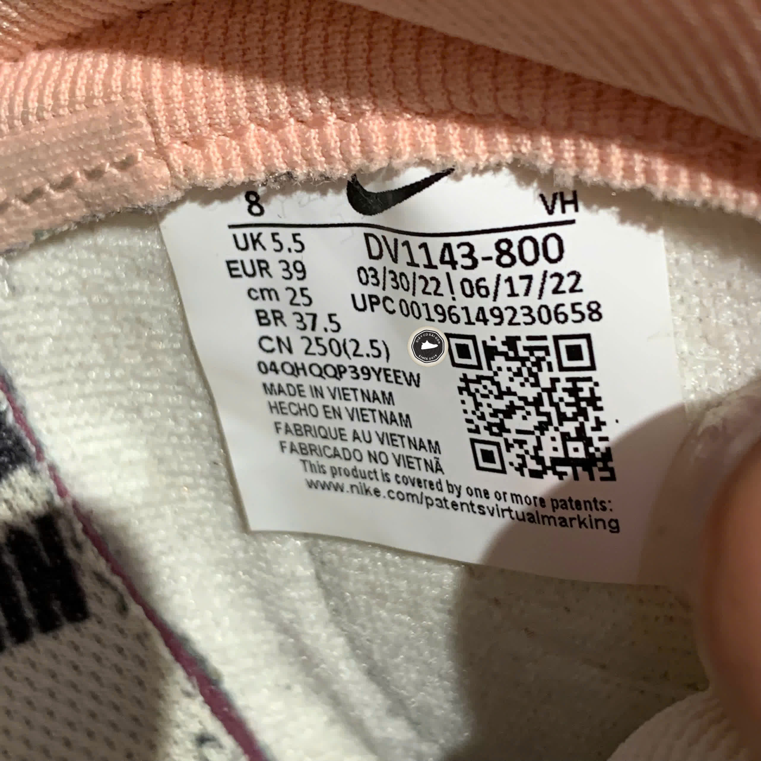 NIKE DUNK HIGH ’85 DV1143-800 SIZE 39 GIÀY 2HAND CHÍNH HÃNG PVN20172