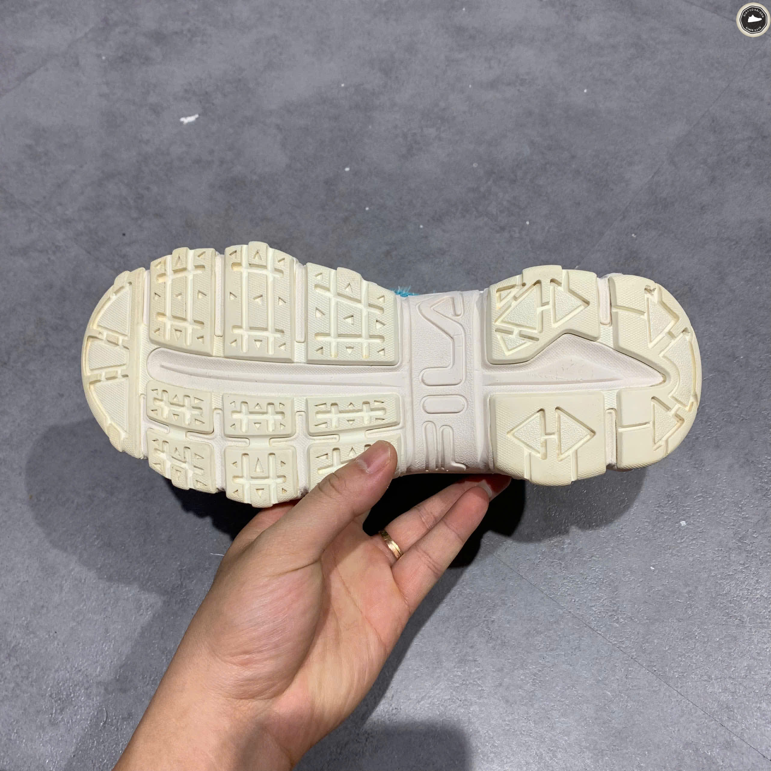 FILA PEPE SHIMADA X ‘WHITE BLUE’ F12W124153FAB SIZE 37.5 GIÀY 2HAND CHÍNH HÃNG PVN20236