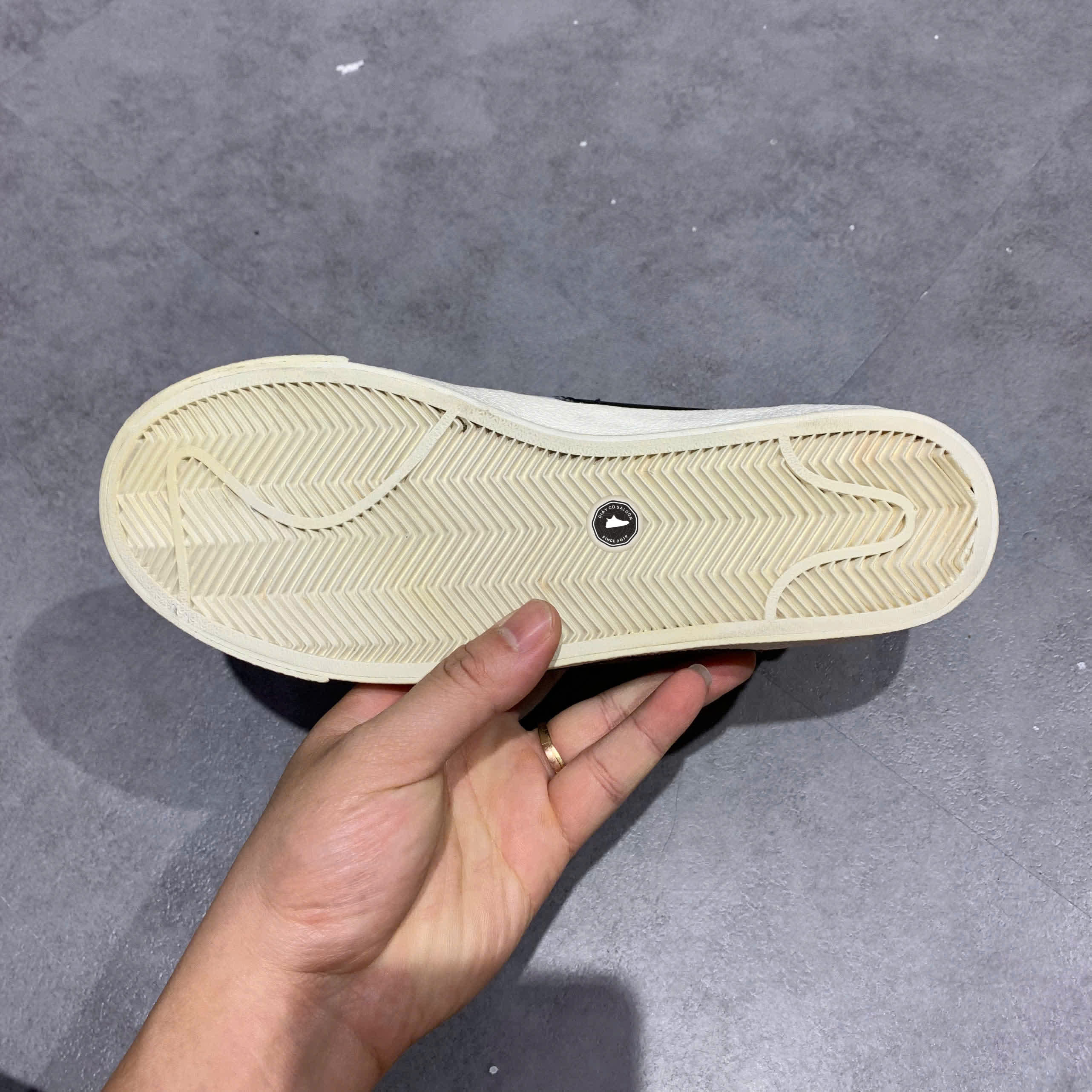 NIKE BLAZER LOW '77 JUMBO DQ1470-101 SIZE 38 GIÀY 2HAND CHÍNH HÃNG PVN20196