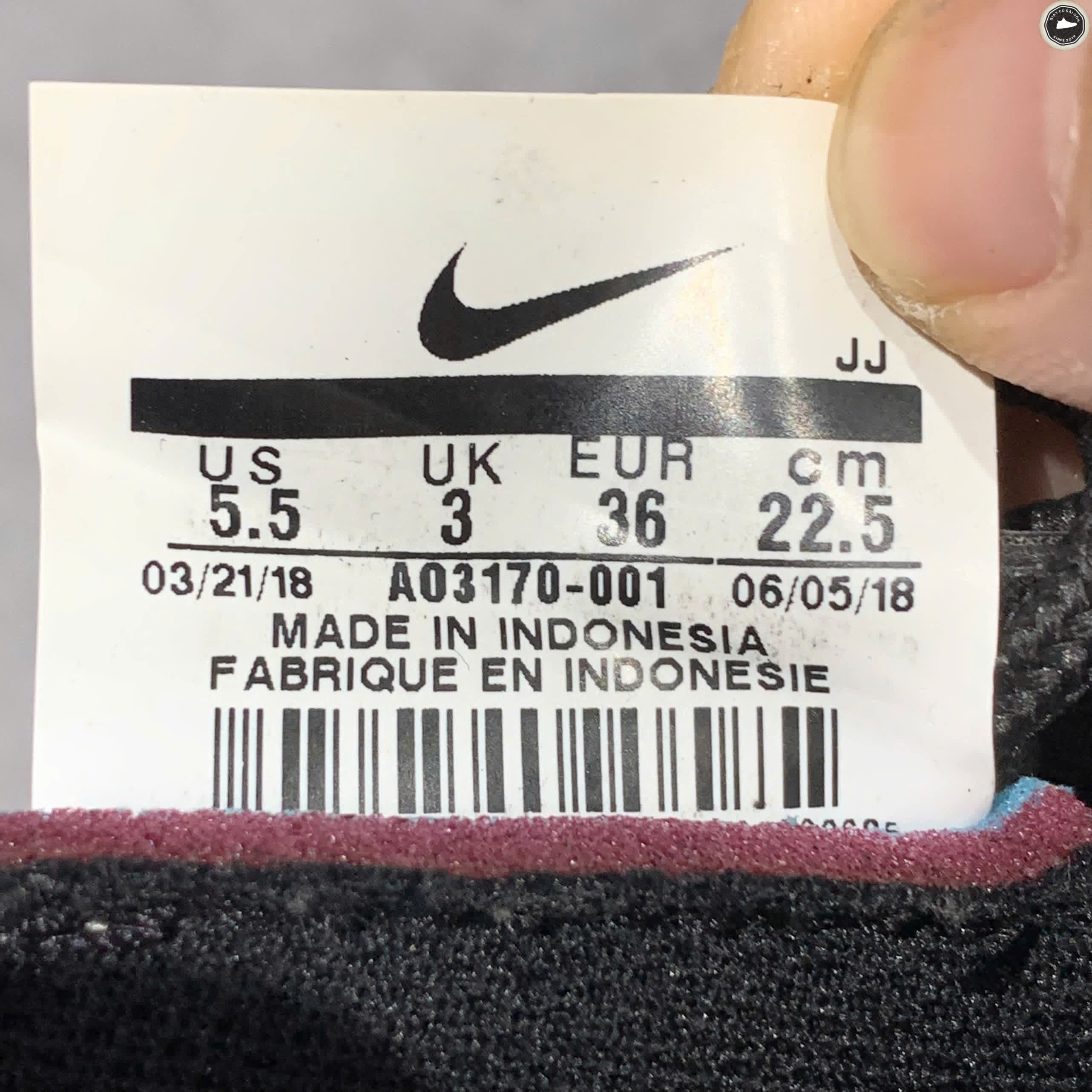 NIKE EXP-X14 AO3170-001 SIZE 36 GIÀY 2HAND CHÍNH HÃNG PVN20207