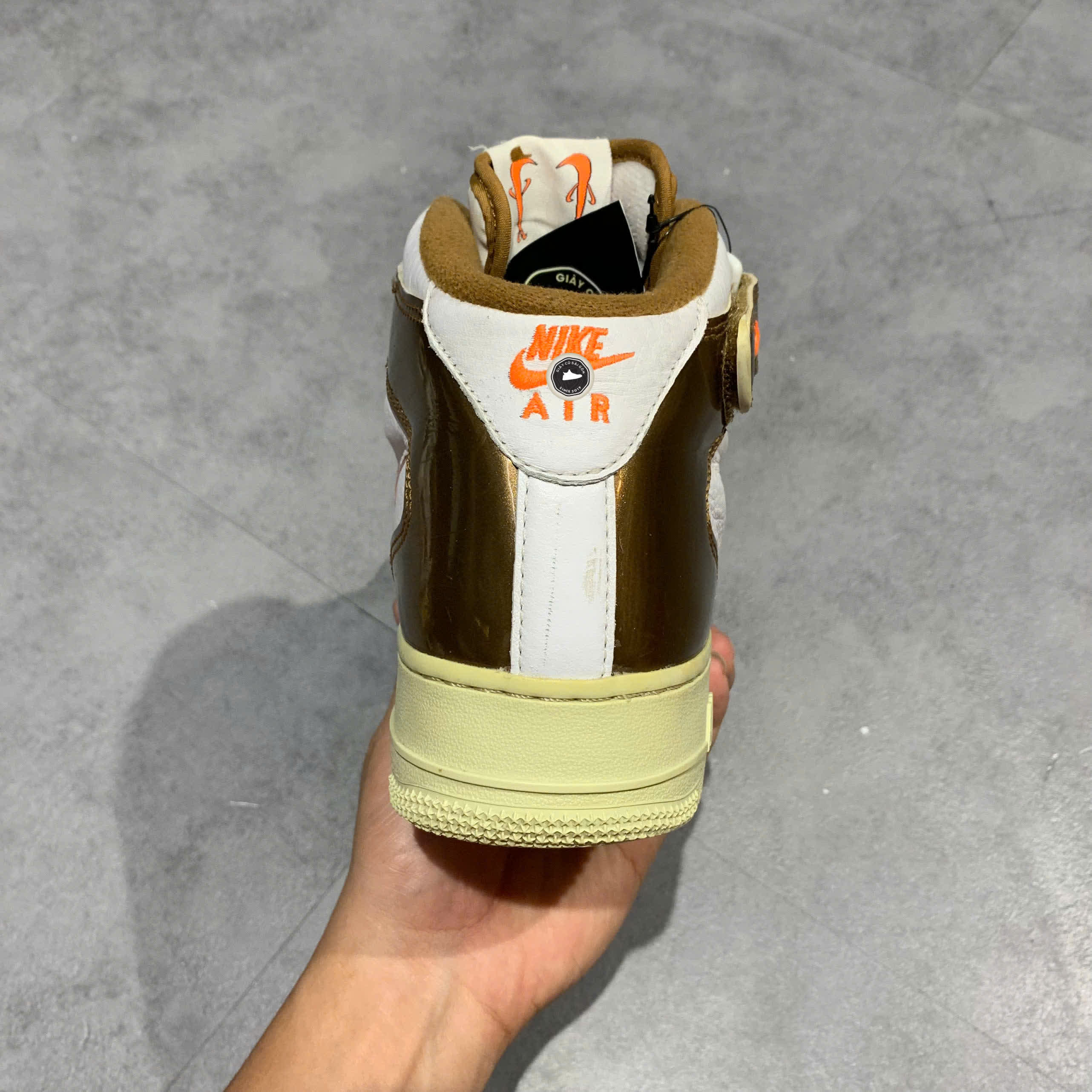 NIKE AIR FORCE 1 MID “ALE BROWN” DH5623-100 SIZE 42 ½ GIÀY 2HAND CHÍNH HÃNG PVN19968
