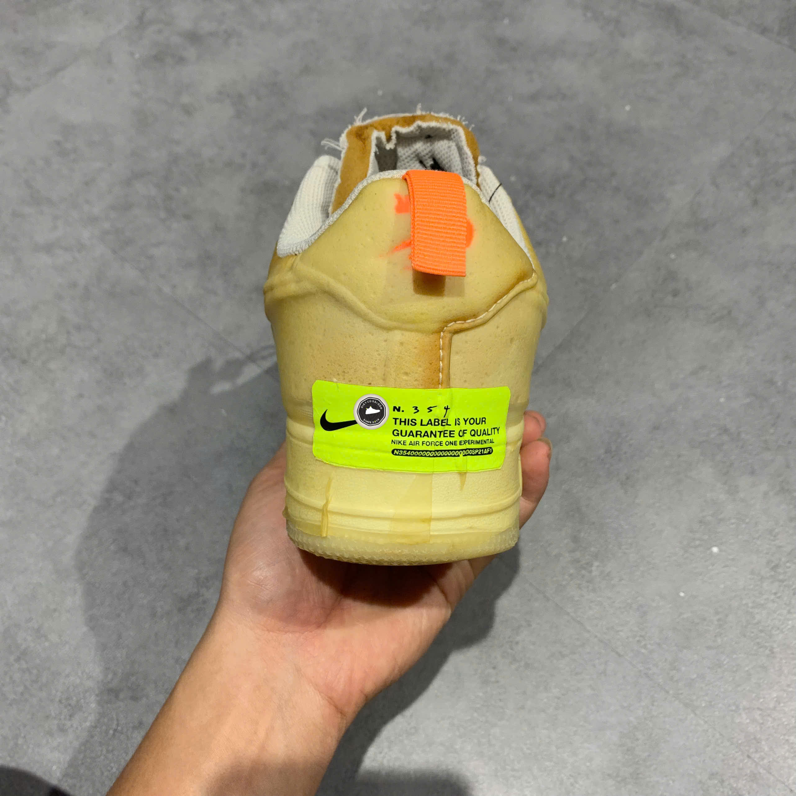 NIKE AIR FORCE 1 EXPERIMENTAL “SAIL / ATOMIC ORANGE” CV1754-100 SIZE 42 GIÀY 2HAND CHÍNH HÃNG PVN20066