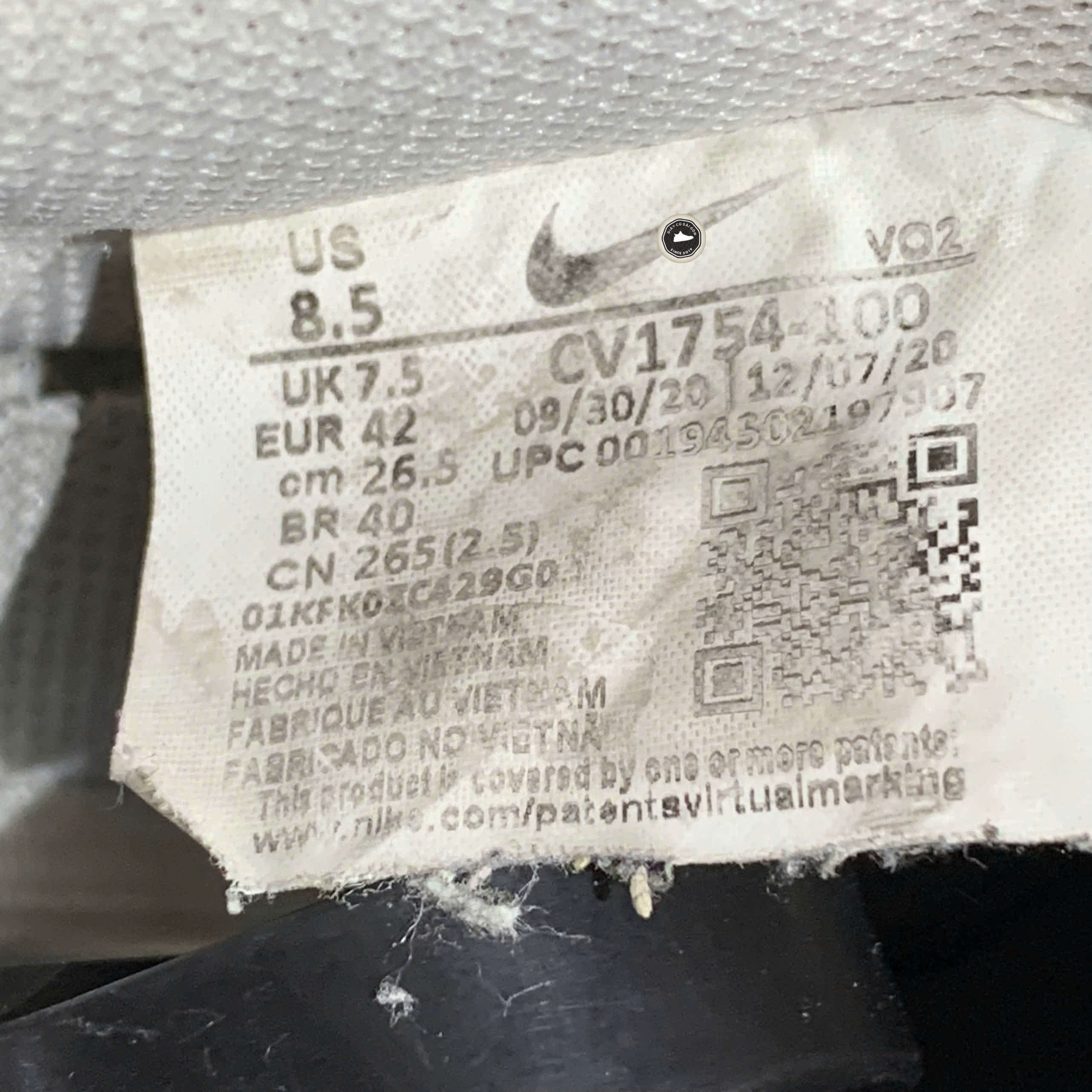 NIKE AIR FORCE 1 EXPERIMENTAL “SAIL / ATOMIC ORANGE” CV1754-100 SIZE 42 GIÀY 2HAND CHÍNH HÃNG PVN20066