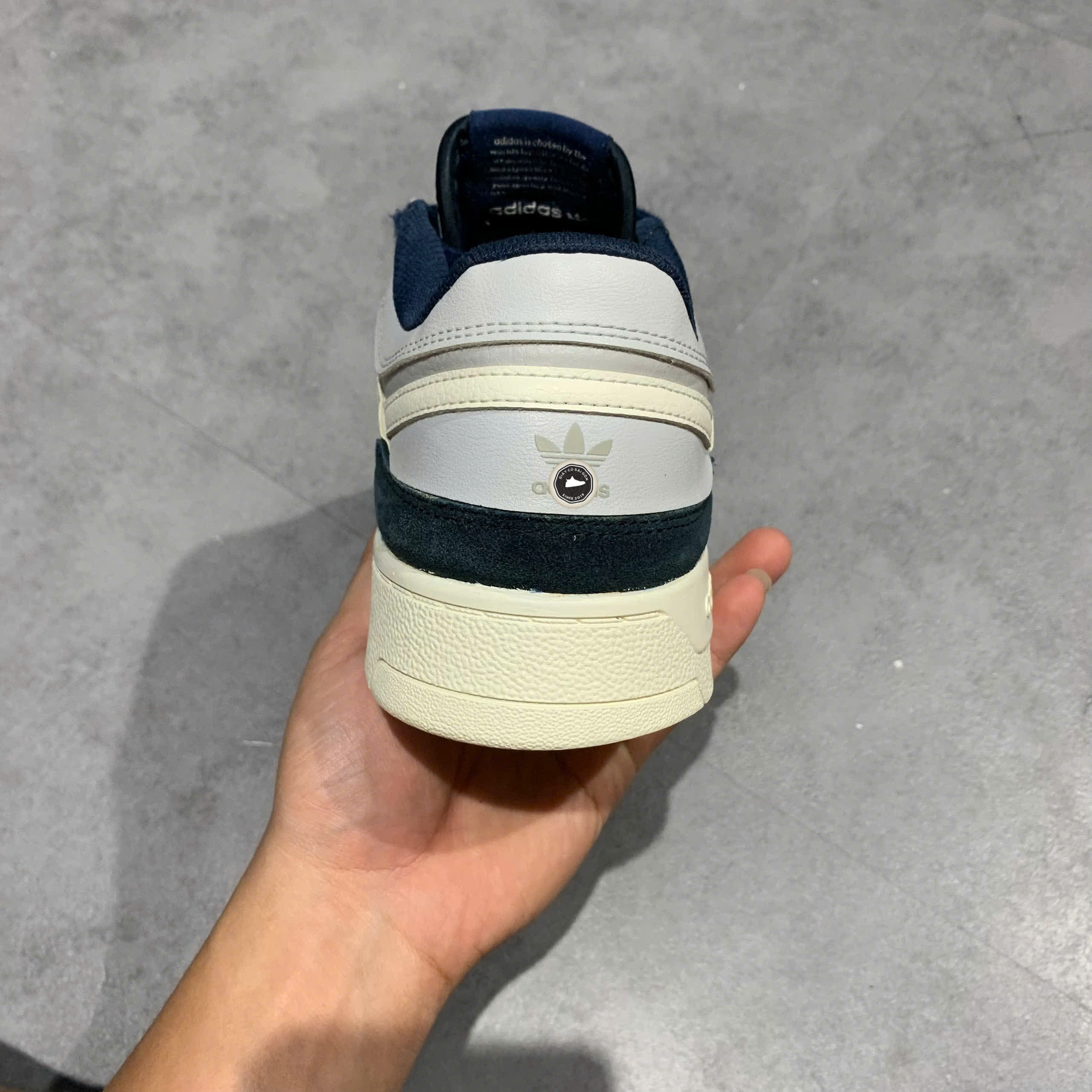 ADIDAS DROP STEP LOW ‘OFF WHITE HALO BLUE’ HQ7119 SIZE 42 GIÀY 2HAND CHÍNH HÃNG PVN19966