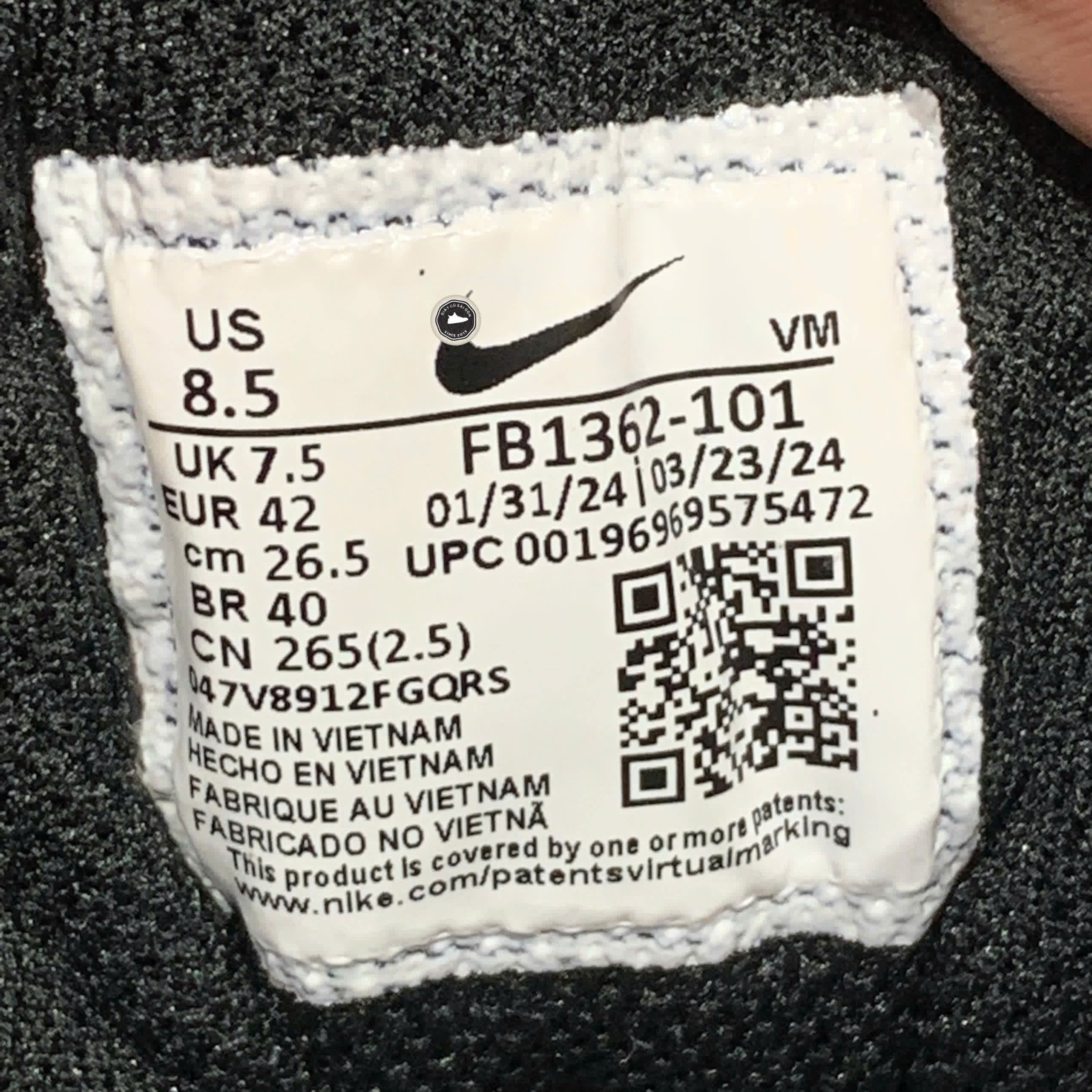 NIKE FULL FORCE LOW FB1362-101 SIZE 42 GIÀY 2HAND CHÍNH HÃNG PVN19965