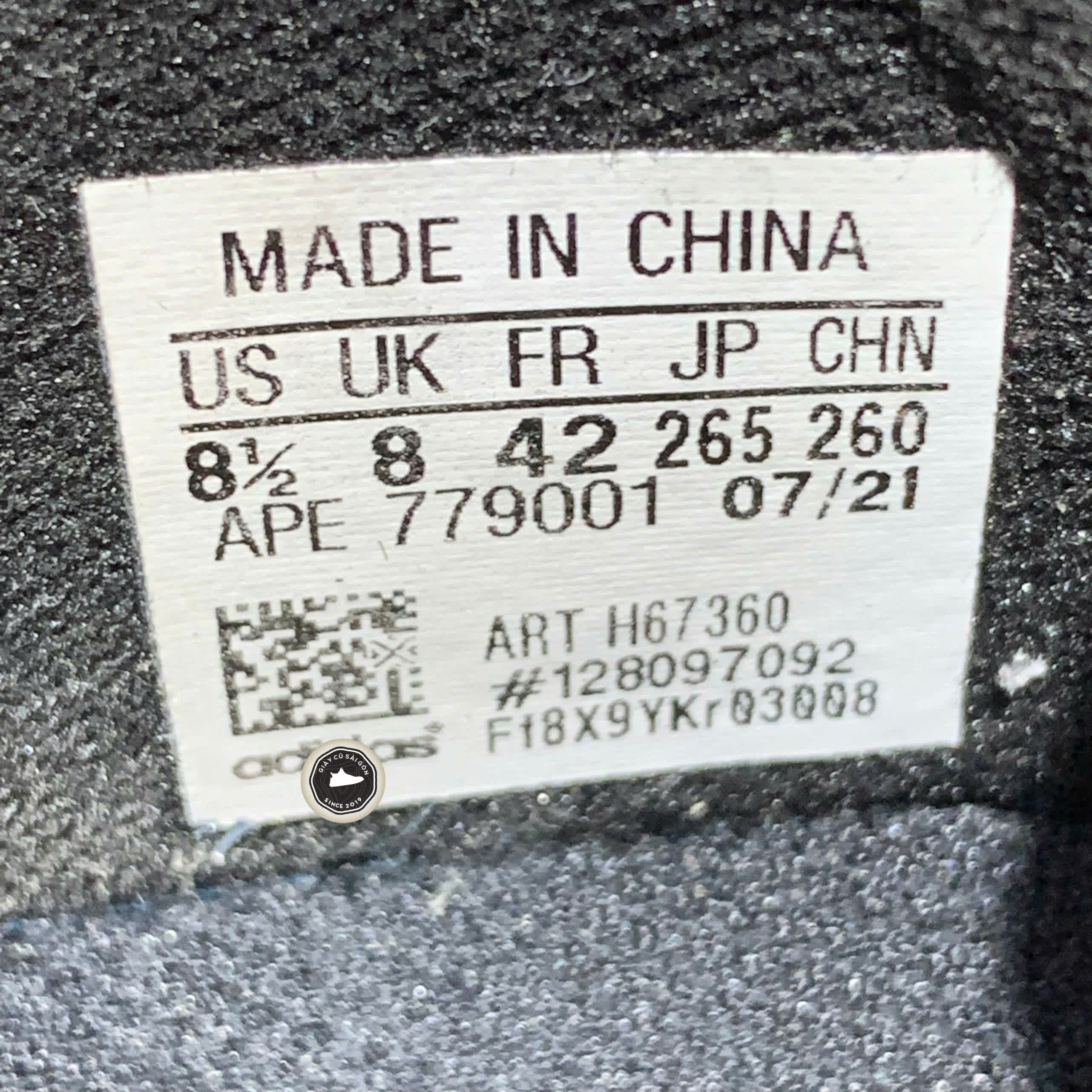 ADIDAS NITEBALL ‘BLACK WHITE’ H67360 SIZE 42 GIÀY 2HAND CHÍNH HÃNG PVN19969