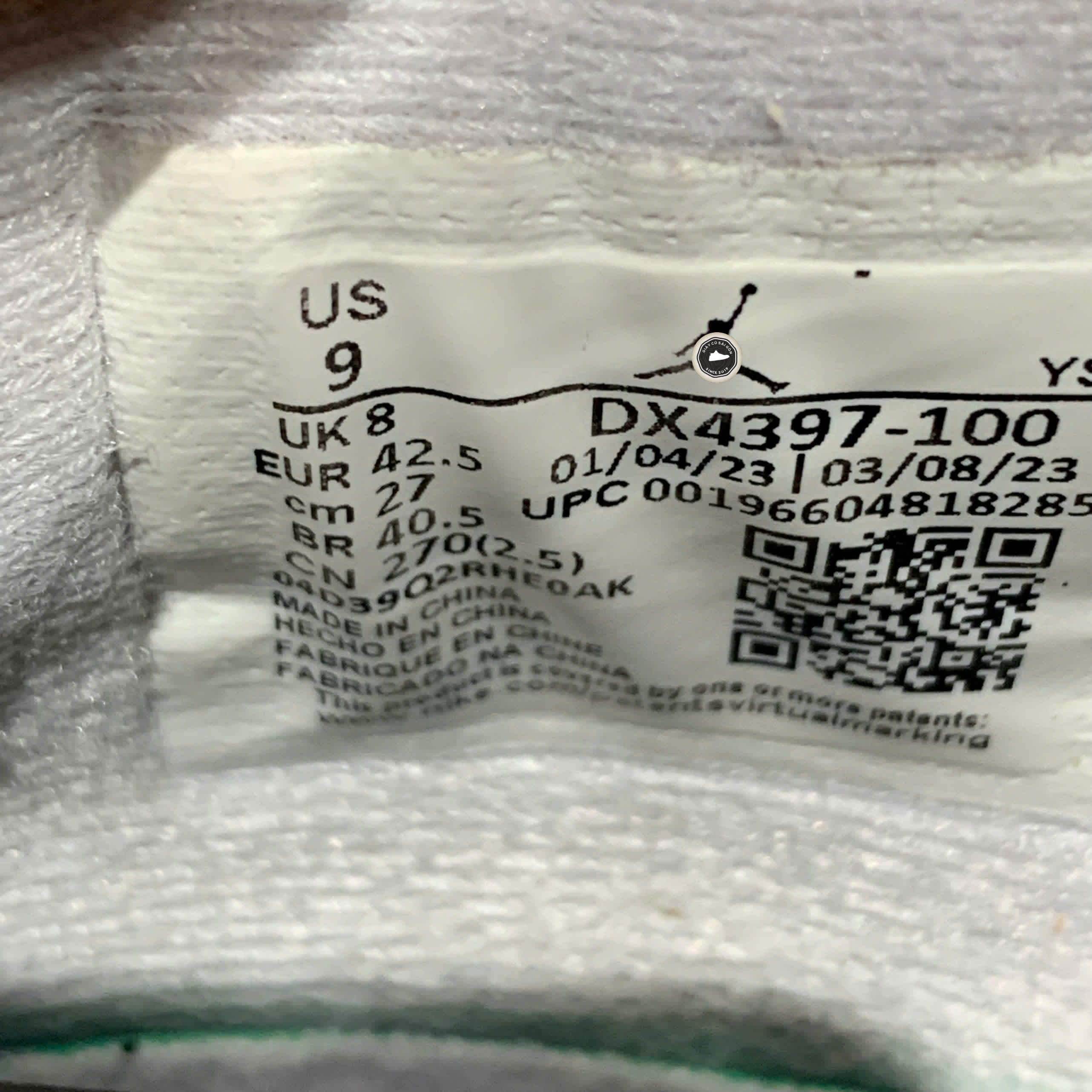 NIKE AIR FORCE 1 LOW WHITE DX4397 100 SIZE 42.5 – GIÀY 2HAND CHÍNH HÃNG