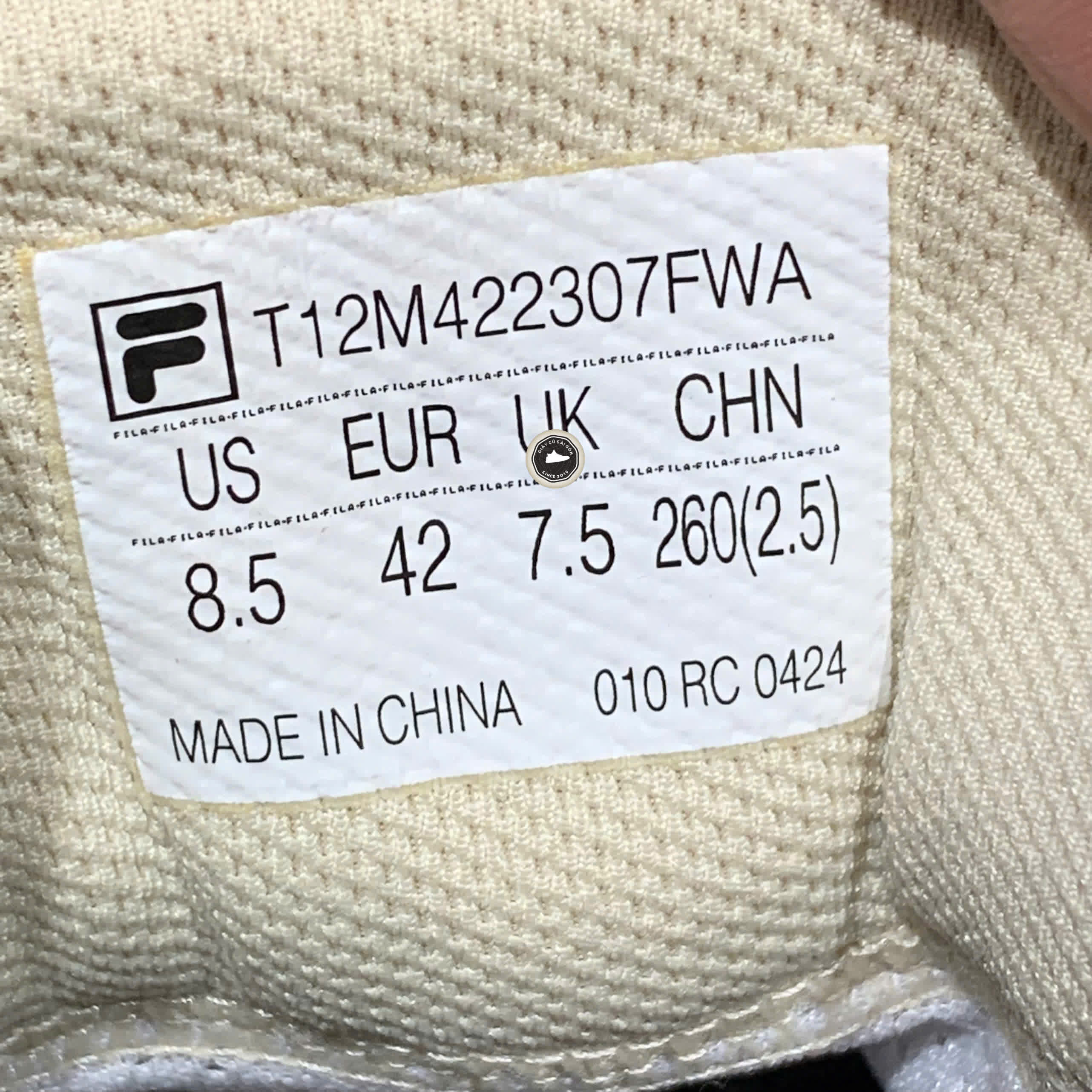 FILA T12M422307FWA SIZE 42 – GIÀY 2HAND CHÍNH HÃNG