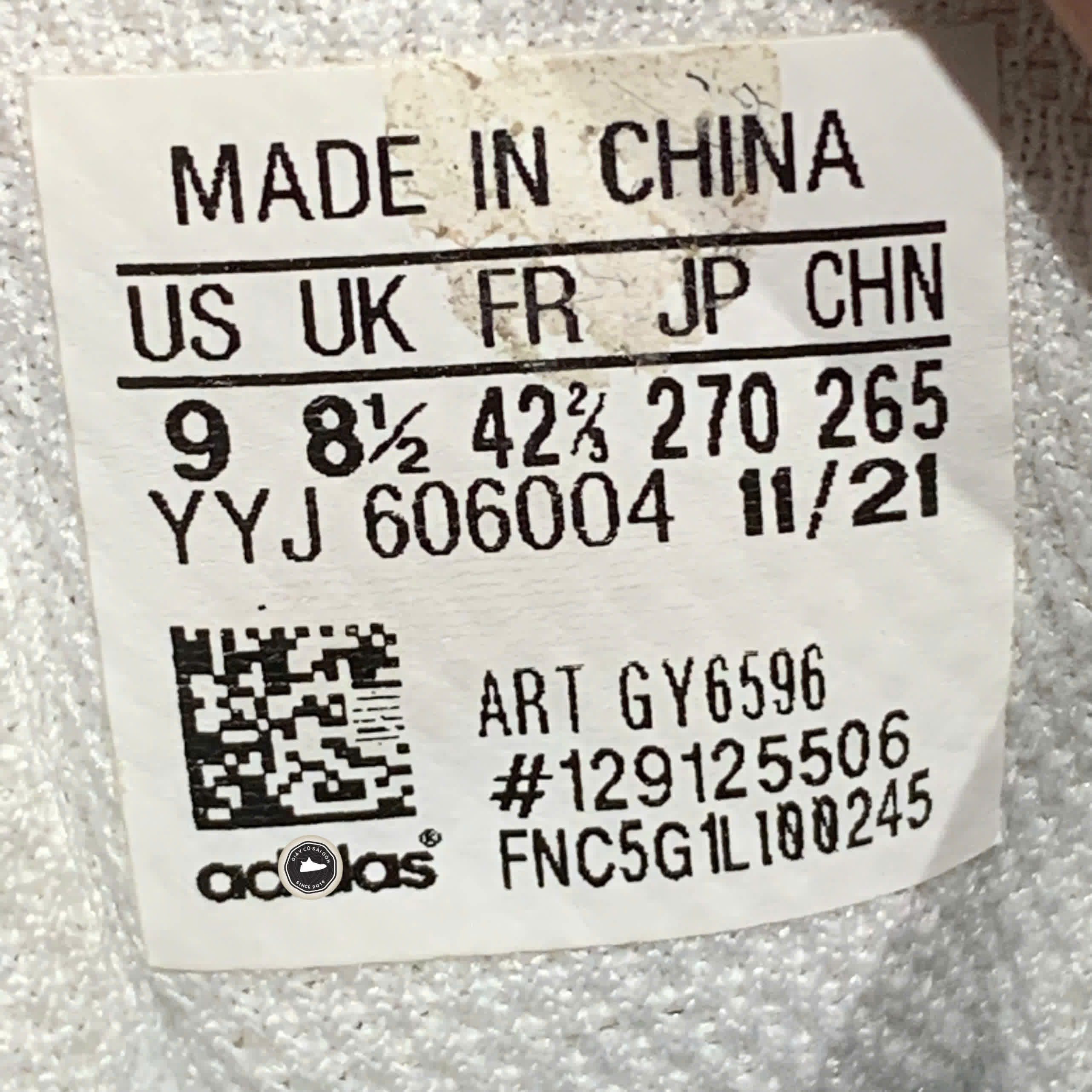 ADIDAS MARATHON 2K ‘WHITE BLACK’ GY6596 SIZE 42 2/3 GIÀY 2HAND CHÍNH HÃNG PVN20003