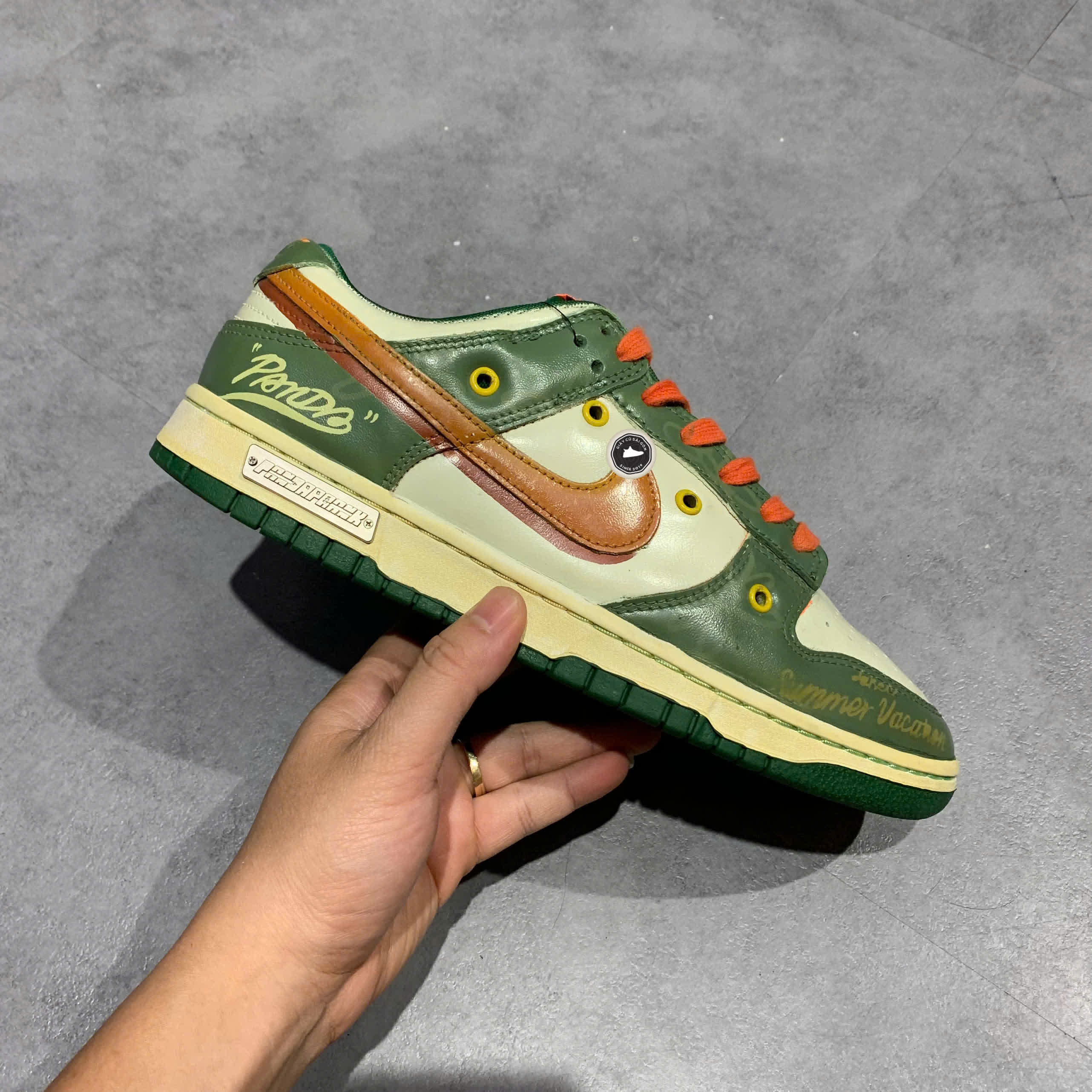 NIKE DUNK LOW ‘MIAMI HURRICANES’ DD1391-300 SIZE 42.5 GIÀY 2HAND CHÍNH HÃNG PVN20071