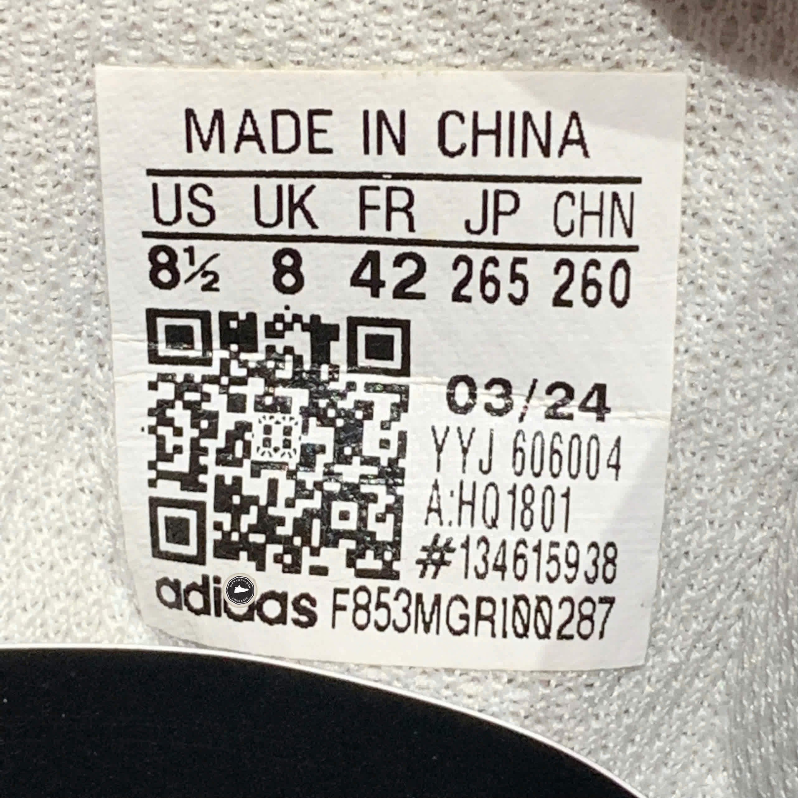 ADIDAS VL COURT 2.0 HQ1801 SIZE 42 GIÀY 2HAND CHÍNH HÃNG PVN10101