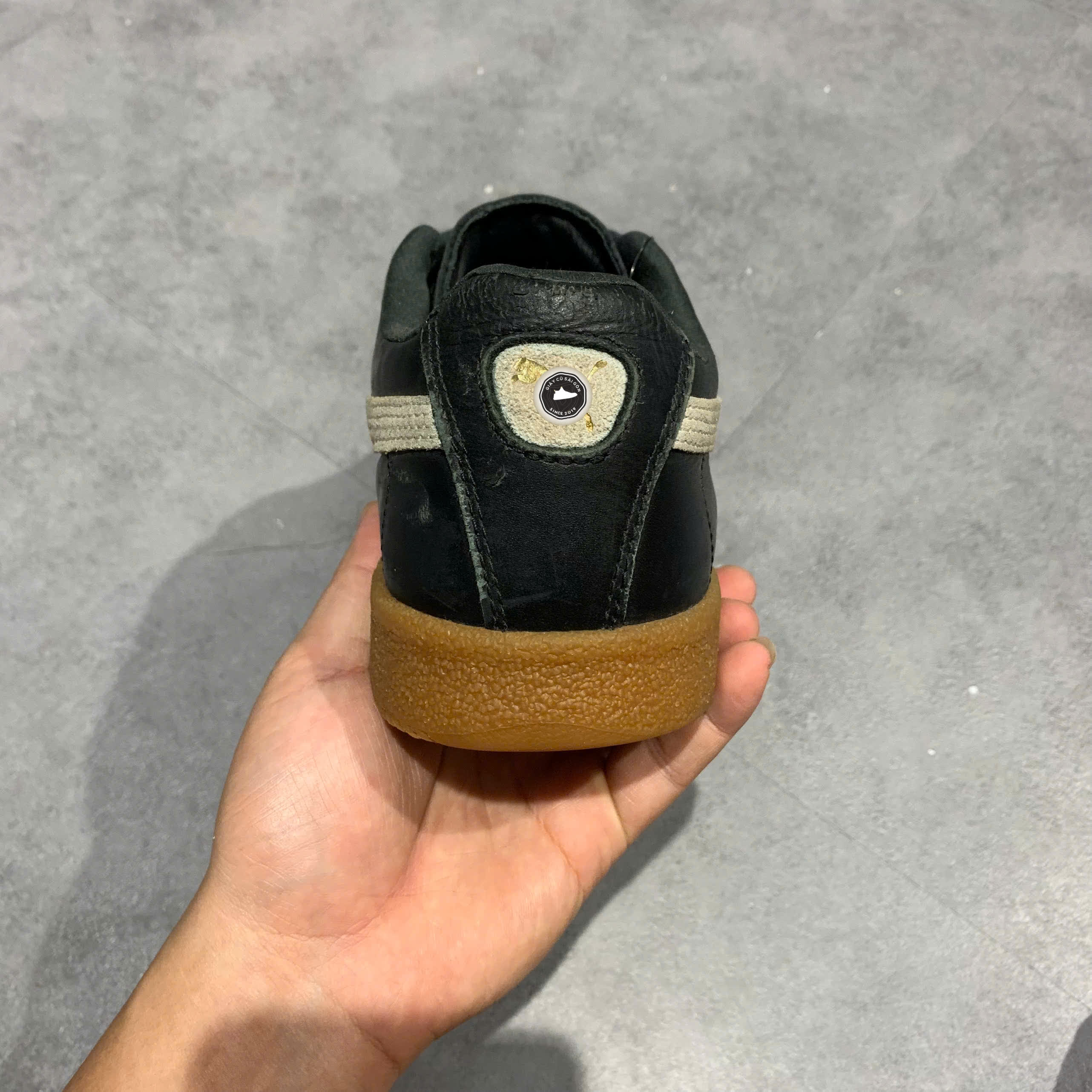 PUMA OSLO-CITY “BLACK / GUM” 374800-04 SIZE 43 GIÀY 2HAND CHÍNH HÃNG PVN20090