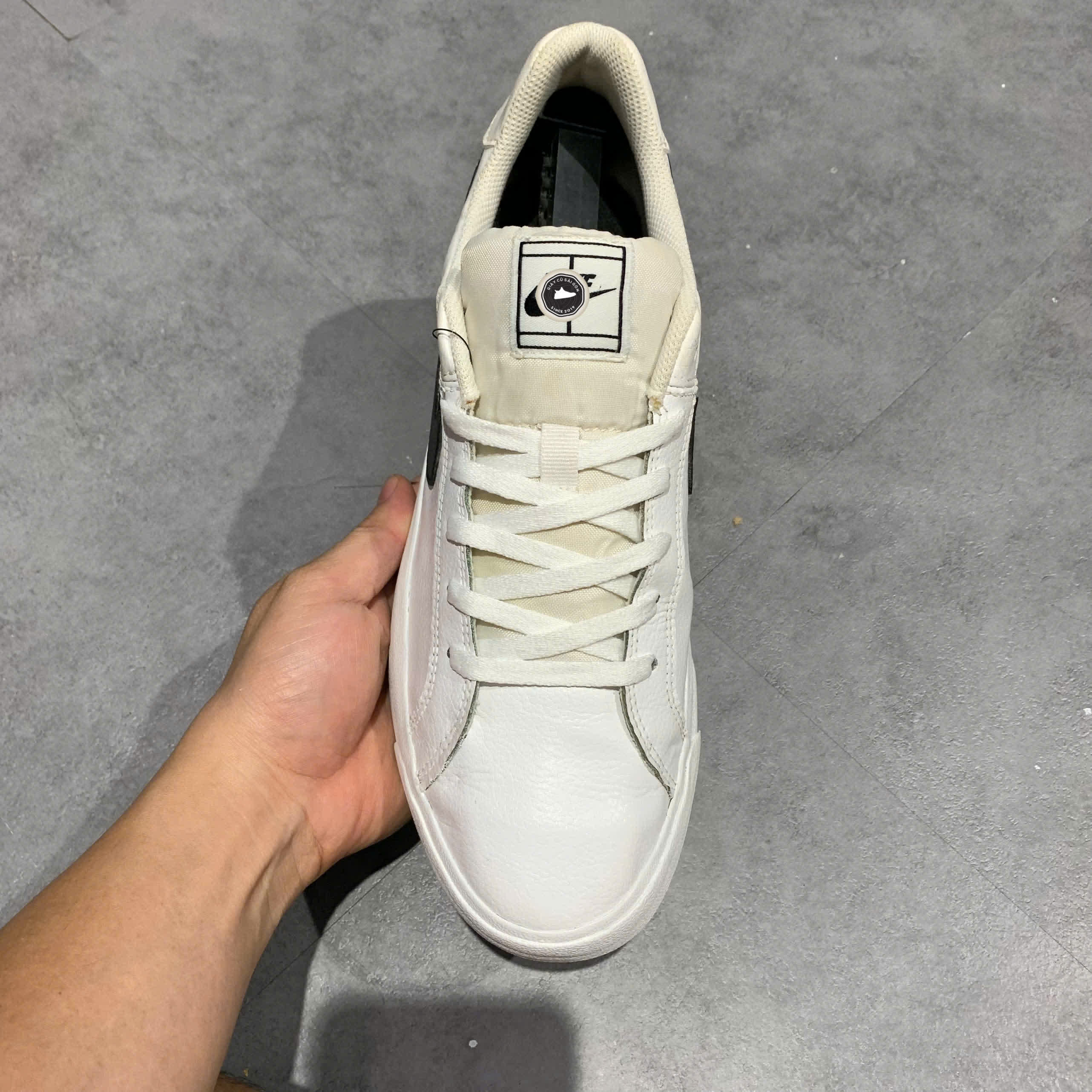 NIKE COURT ROYALE AC ‘WHITE BLACK’ BQ4222-103 SIZE 43 GIÀY 2HAND CHÍNH HÃNG PVN20068