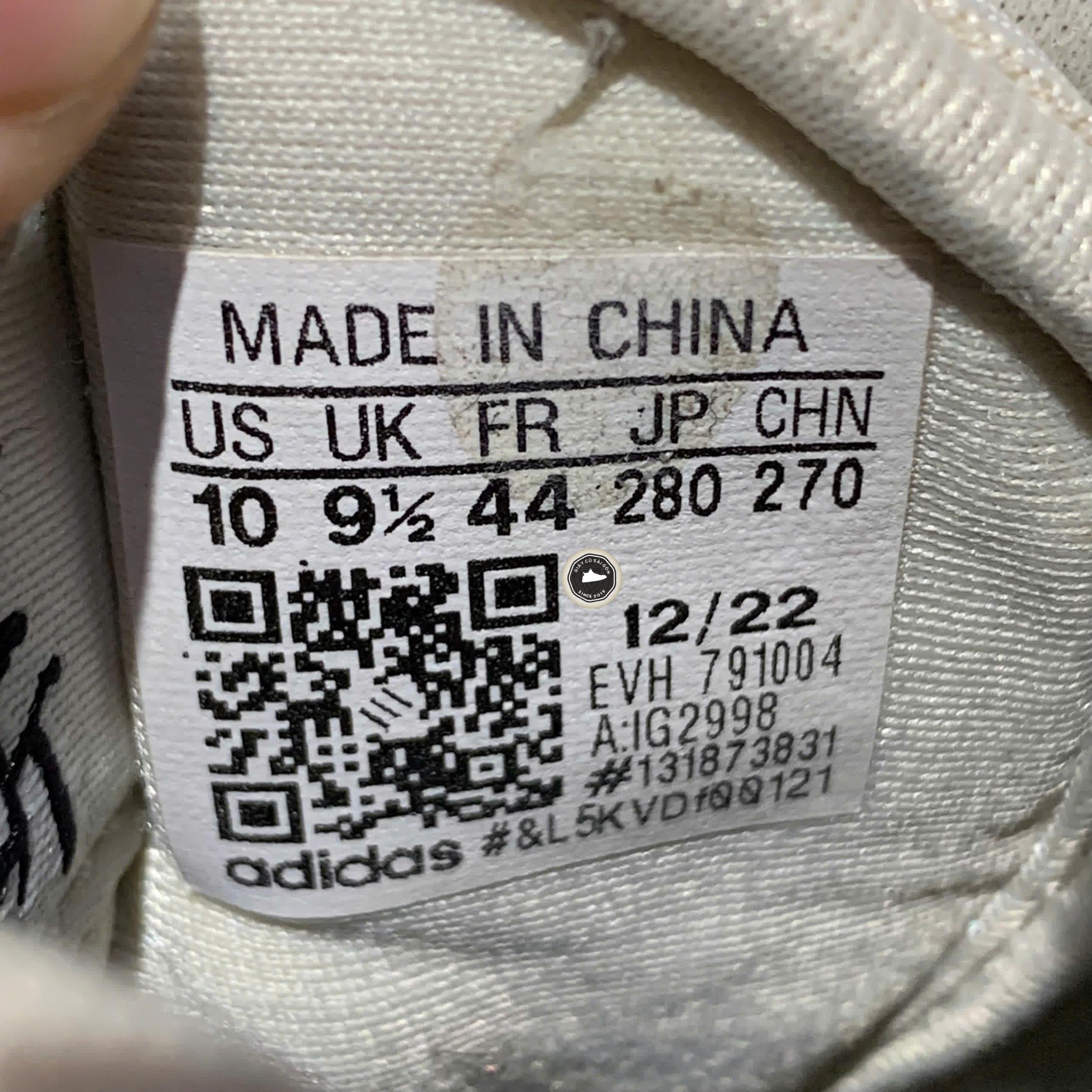 ADIDAS FORUM LOW ‘BLACK WHITE’ IG2998 SIZE 44 GIÀY 2HAND CHÍNH HÃNG PVN20001