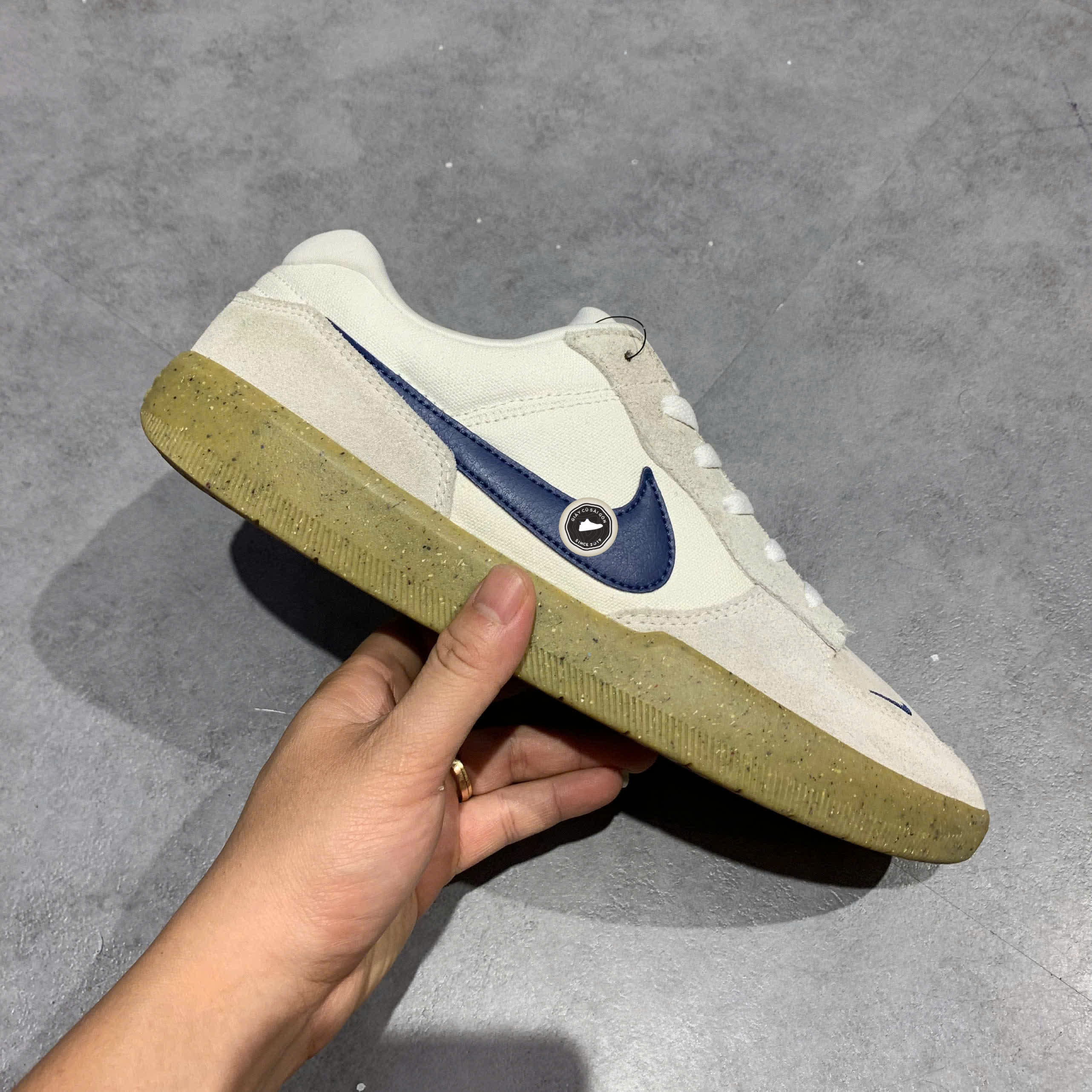 NIKE FORCE 58 SB “WHITE LIGHT BROWN GUM” CZ2959-100 SIZE 44 – GIÀY 2HAND CHÍNH HÃNG PVN19976