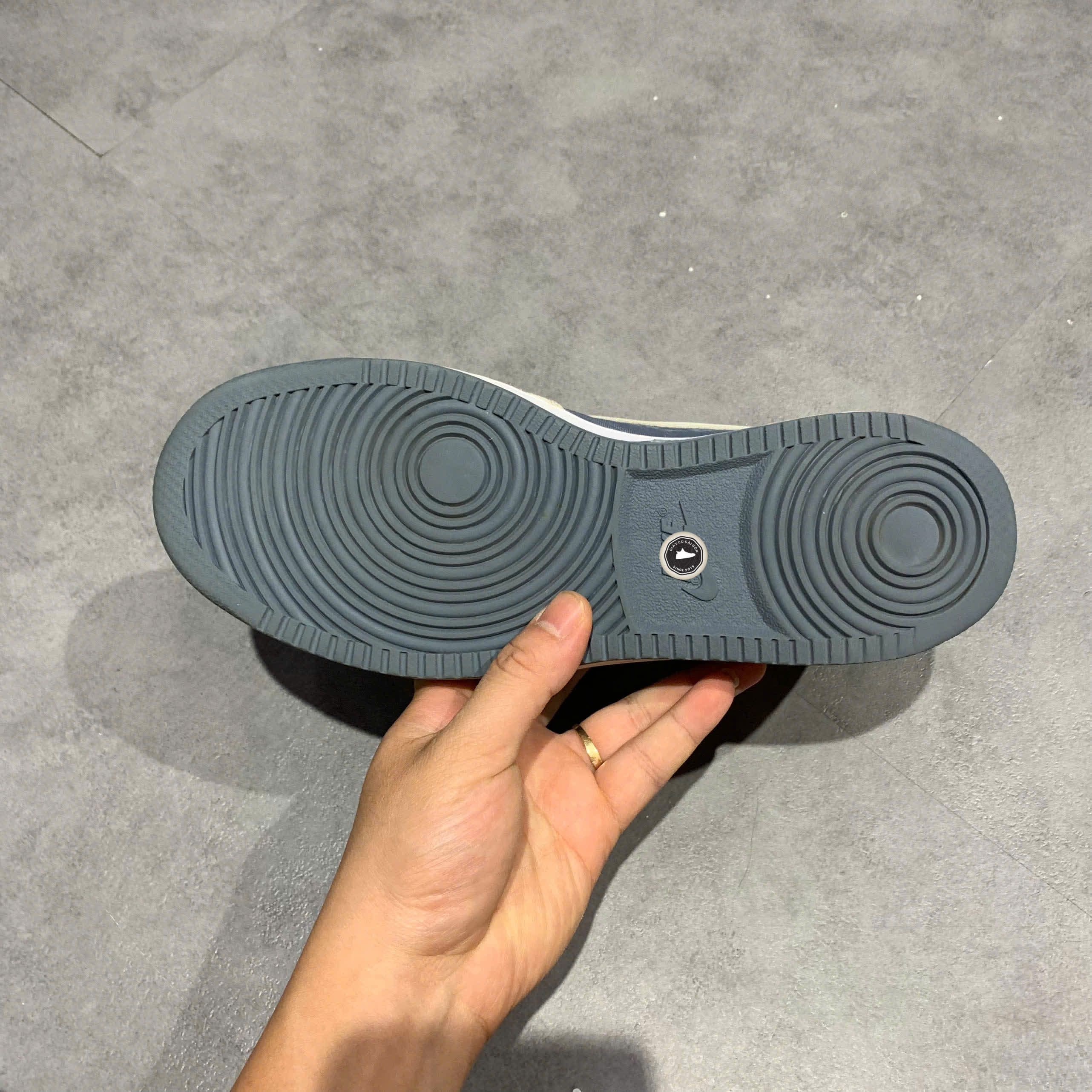 NIKE COURT BOROUGH LOW PREMIUM 'ARMORY BLUE' 861533-400 SIZE 40.5 GIÀY 2HAND CHÍNH HÃNG PVN19927