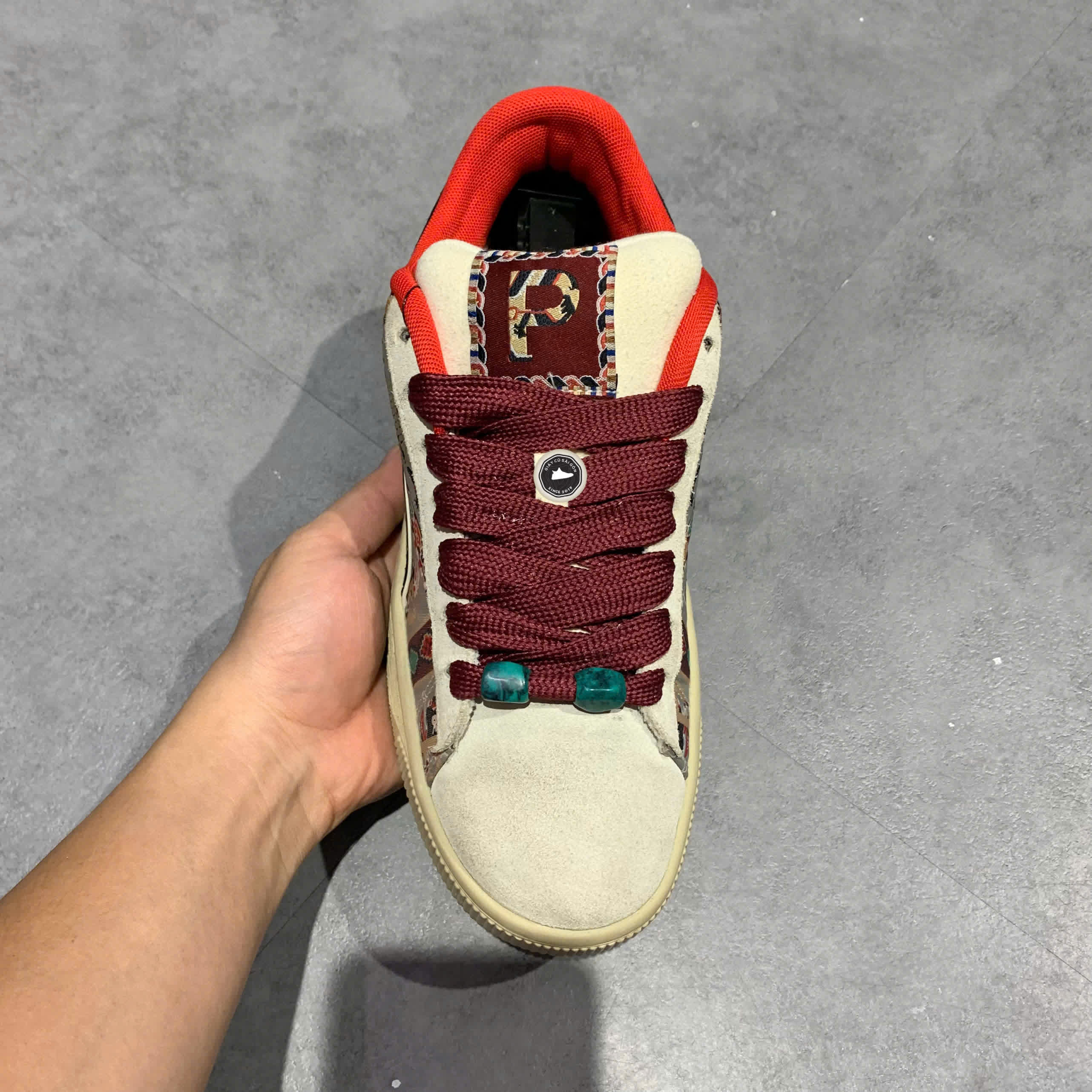 PUMA SUEDES XL BZ 'YEAR OF THE DRAGON' 397197-01 SIZE 40 GIÀY 2HAND CHÍNH HÃNG PVN20077