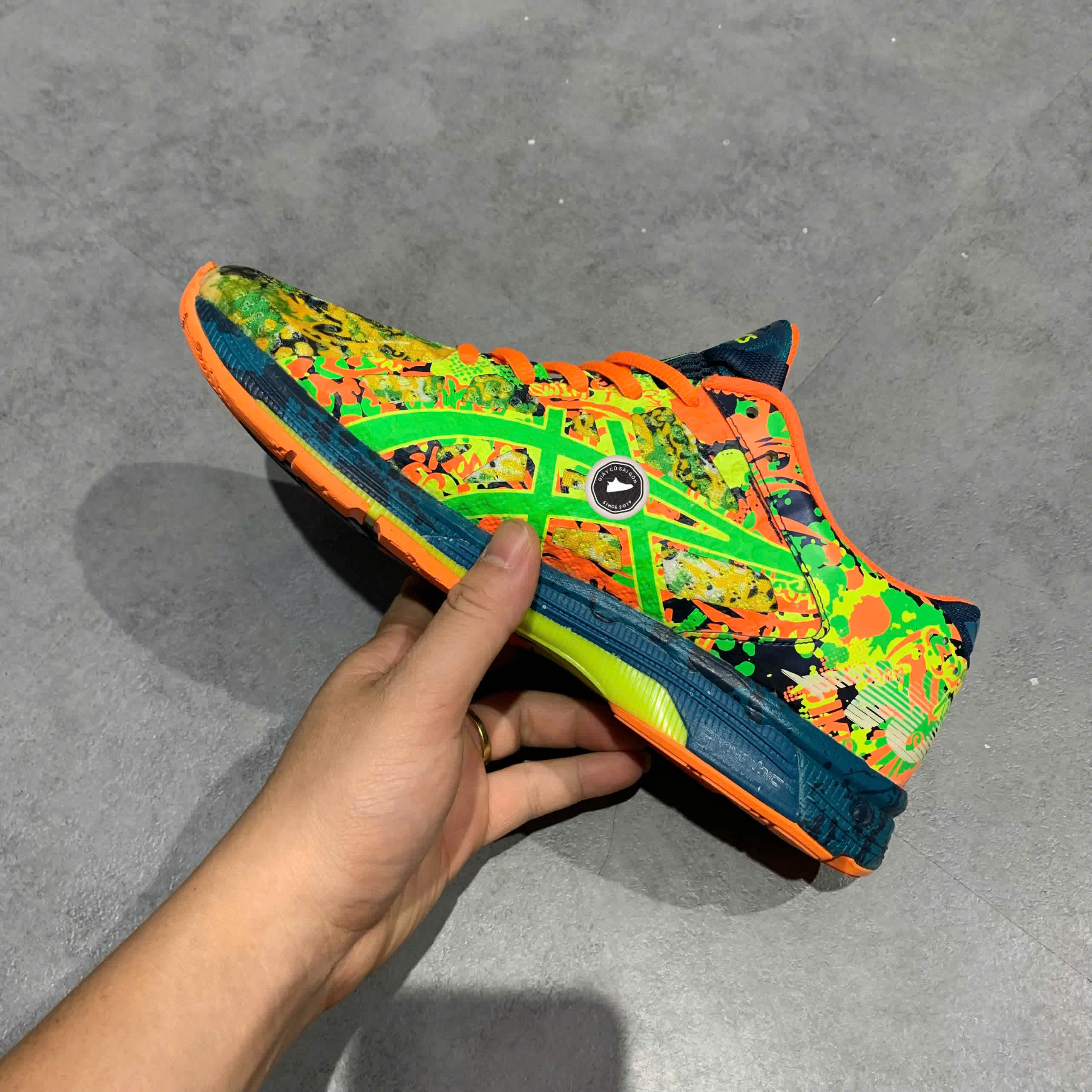 ASICS GEL-NOOSA TRI 11 “MULTICOLOR / HOT ORANGE” T626N SIZE 40.5 GIÀY 2HAND CHÍNH HÃNG PVN20087