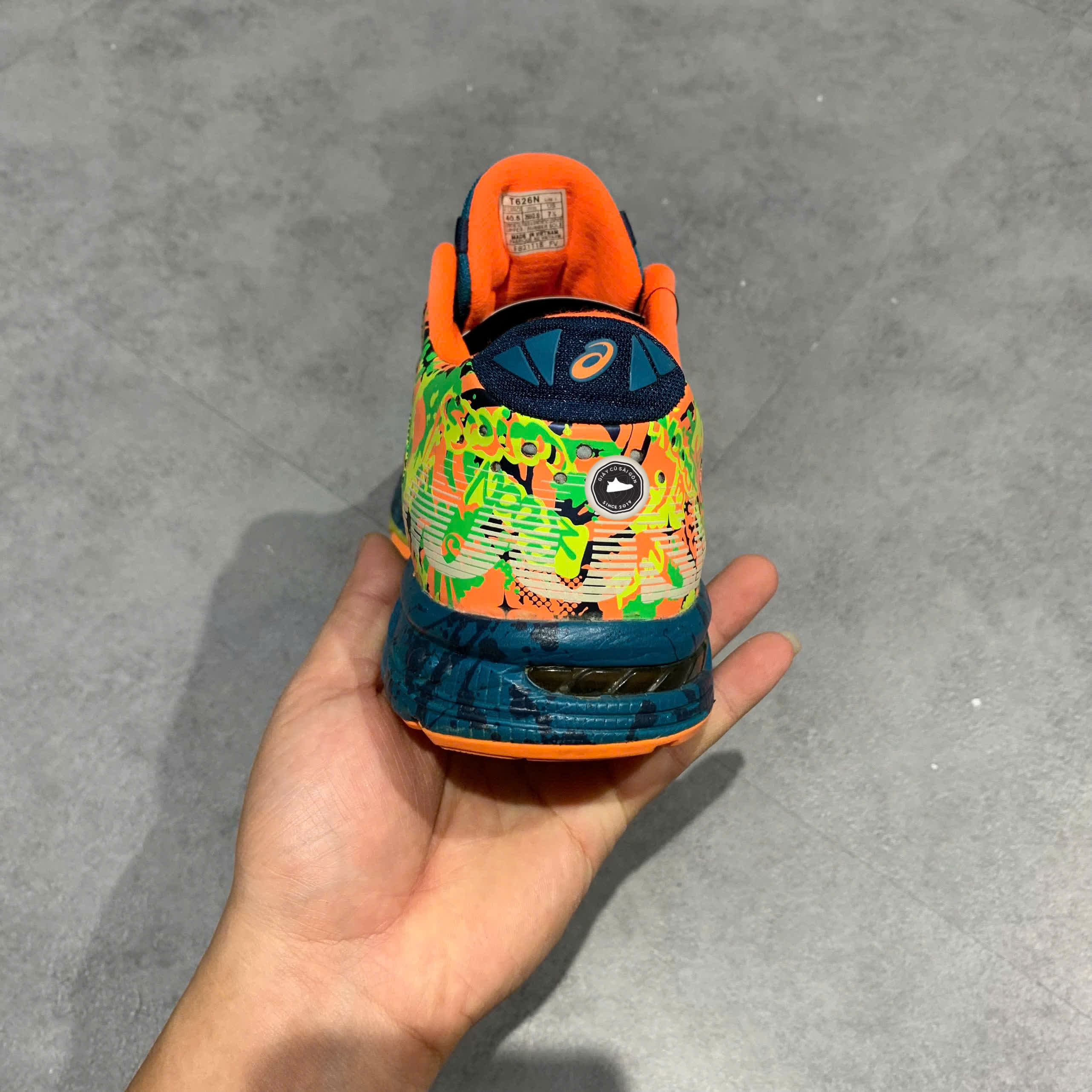 ASICS GEL-NOOSA TRI 11 “MULTICOLOR / HOT ORANGE” T626N SIZE 40.5 GIÀY 2HAND CHÍNH HÃNG PVN20087