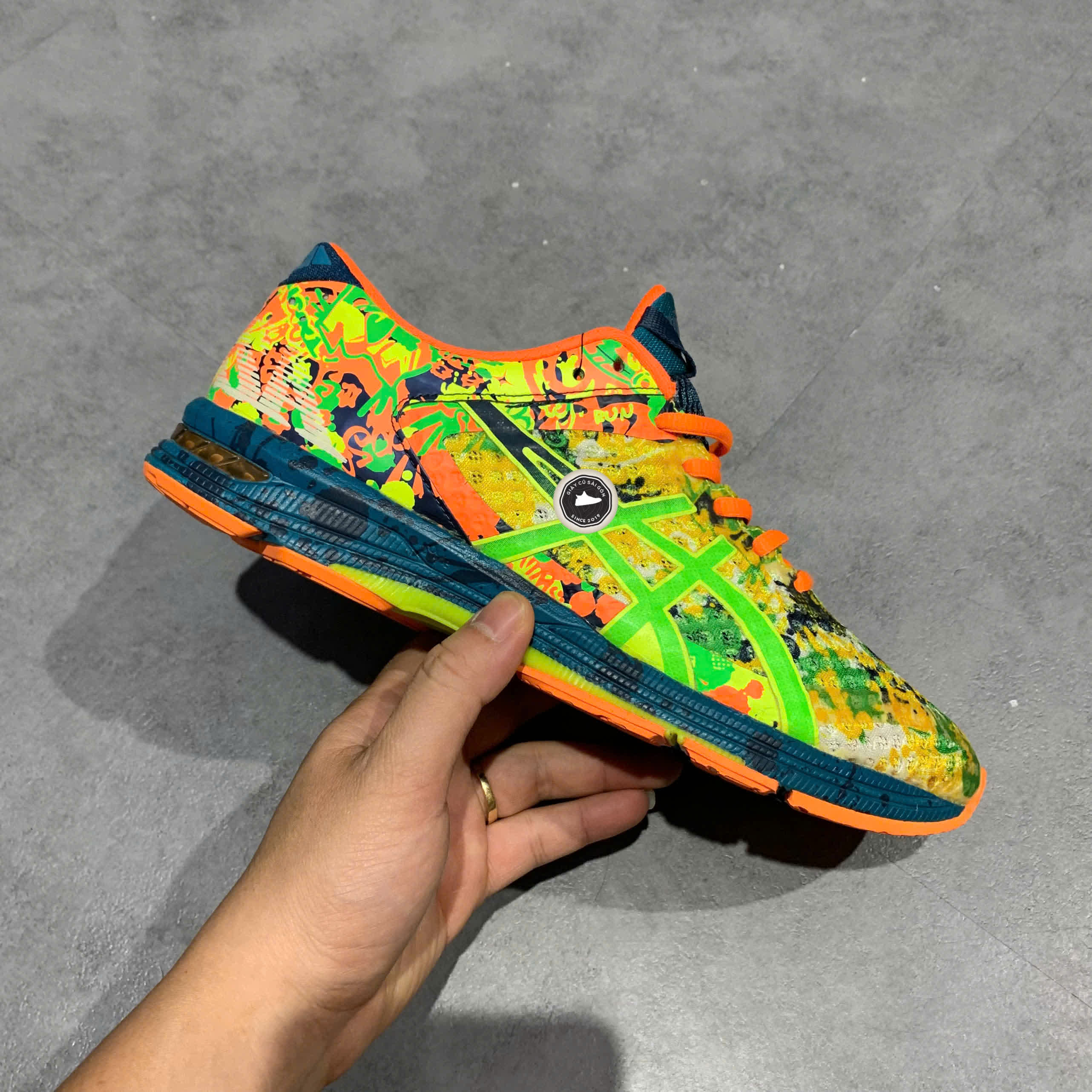 ASICS GEL-NOOSA TRI 11 “MULTICOLOR / HOT ORANGE” T626N SIZE 40.5 GIÀY 2HAND CHÍNH HÃNG PVN20087