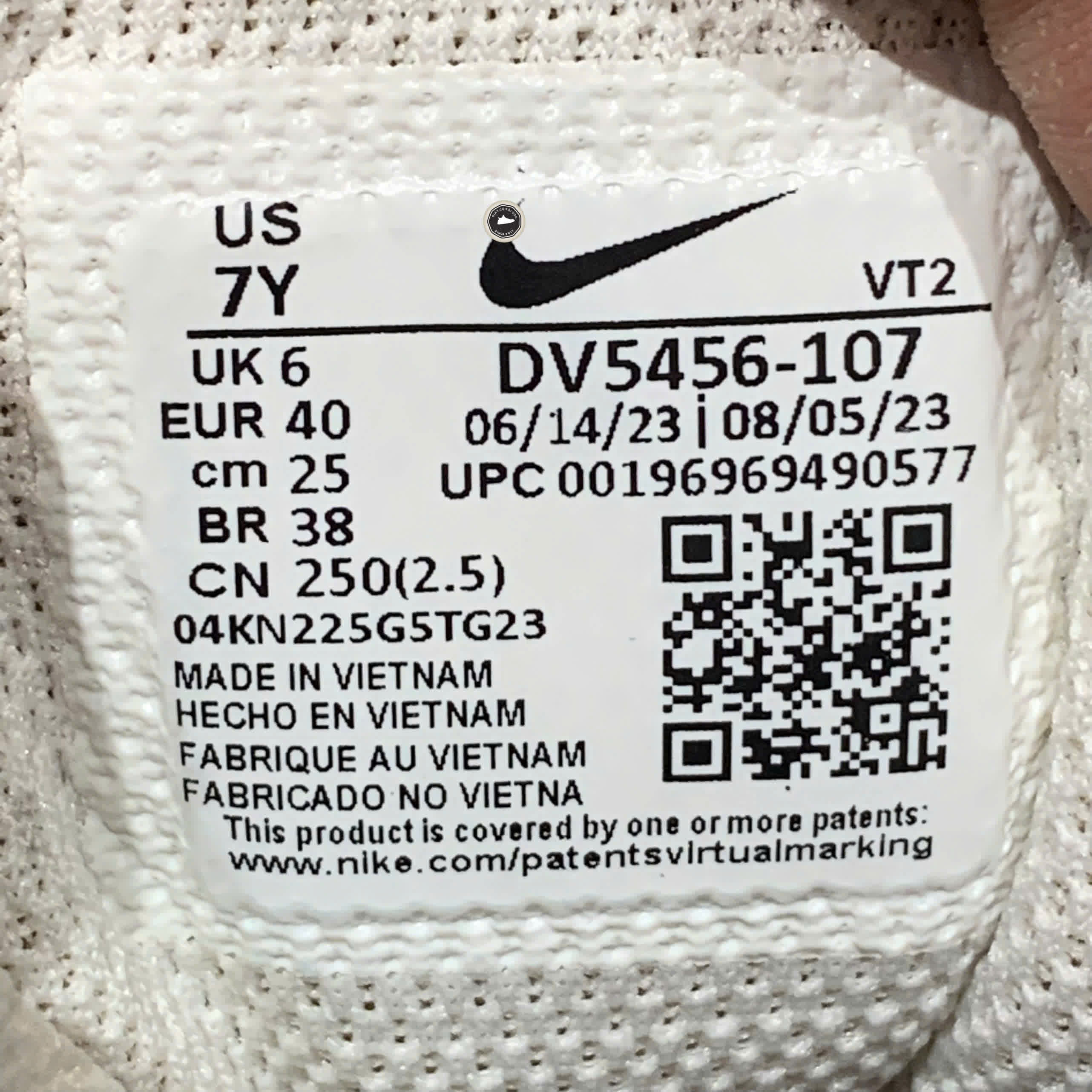 NIKE COURT BOROUGH LOW RECRAFT “PALE IVORY / MELON TINT” DV5456-107 SIZE 40 GIÀY 2HAND CHÍNH HÃNG PVN20095