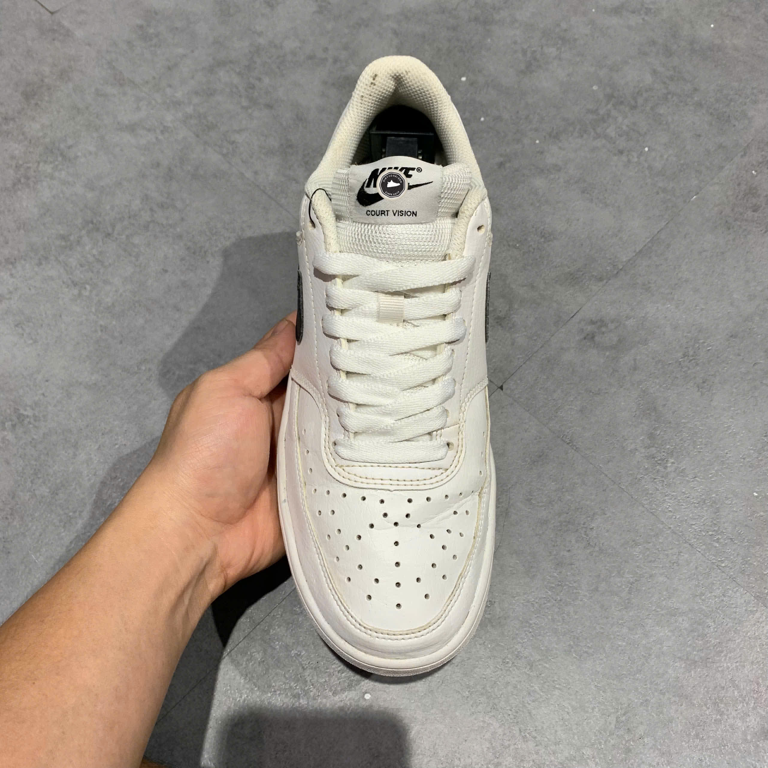 NIKE COURT VISION LOW NEXT NATURE DH2987-101 SIZE 40 GIÀY 2HAND CHÍNH HÃNG PVN20105