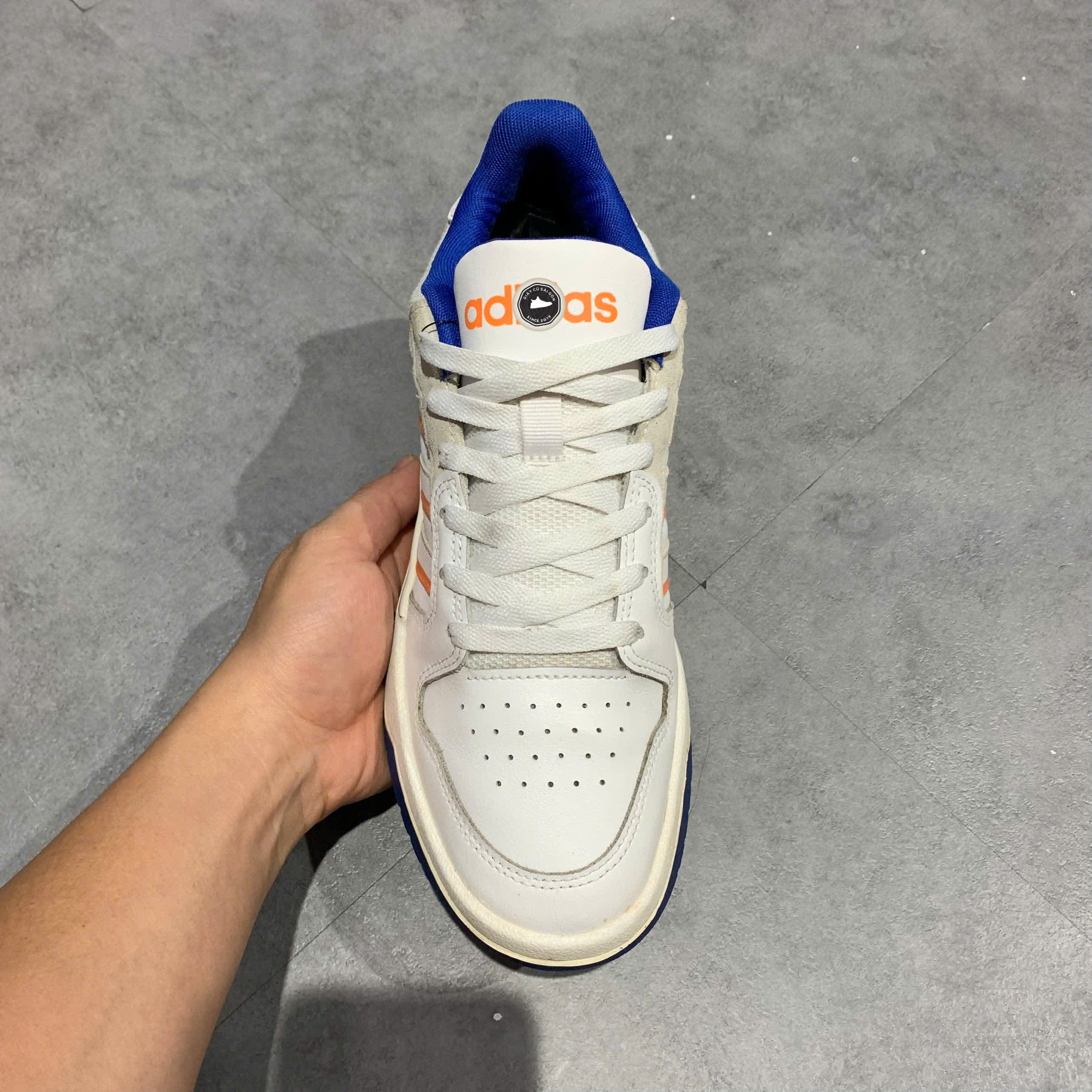 ADIDAS ENTRAP ‘WHITE SIGNAL ORANGE’ FW3465 SIZE 40 GIÀY 2HAND CHÍNH HÃNG PVN20017