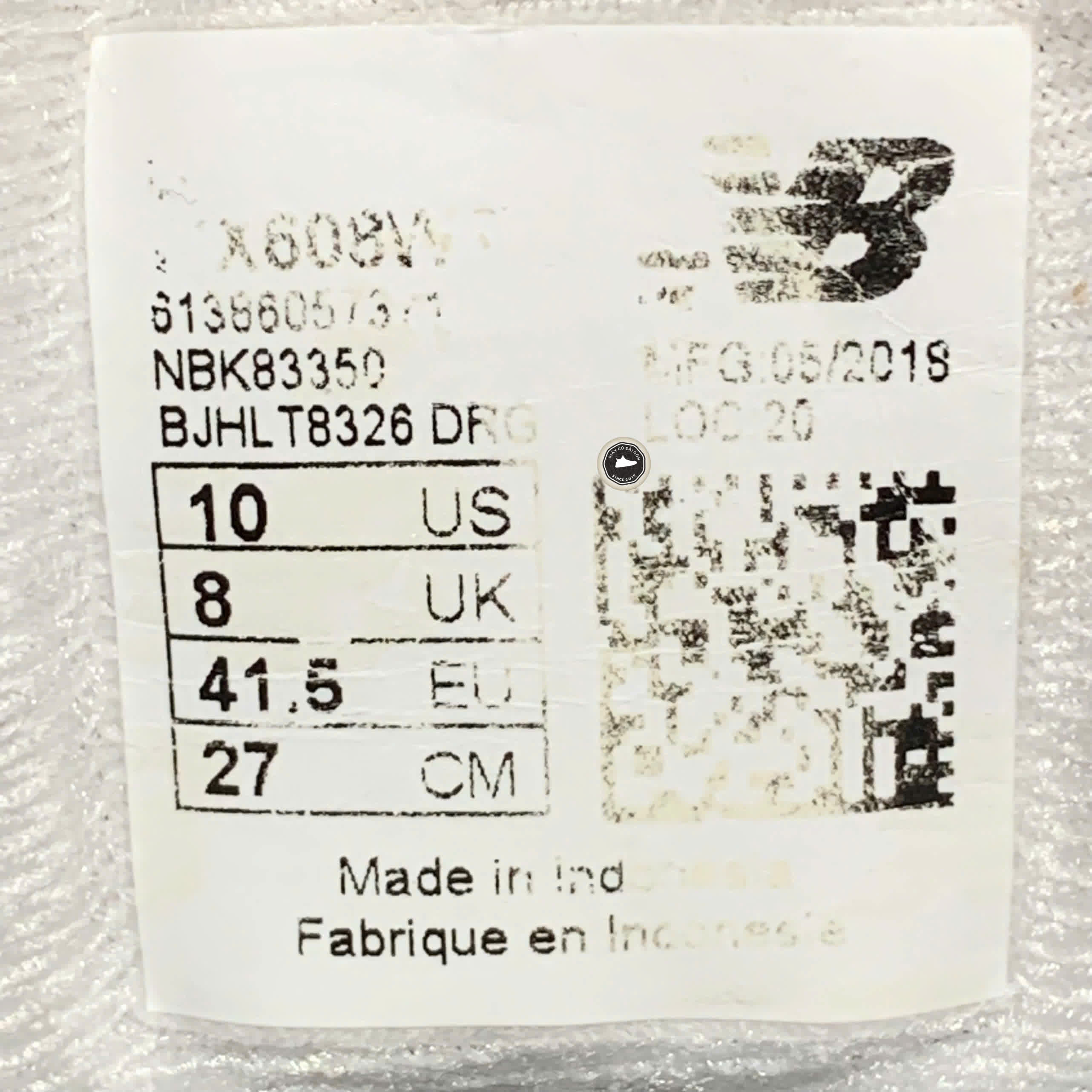 NEW BALANCE 608 “WHITE” NX608WT SIZE 41½ GIÀY 2HAND CHÍNH HÃNG PVN20081