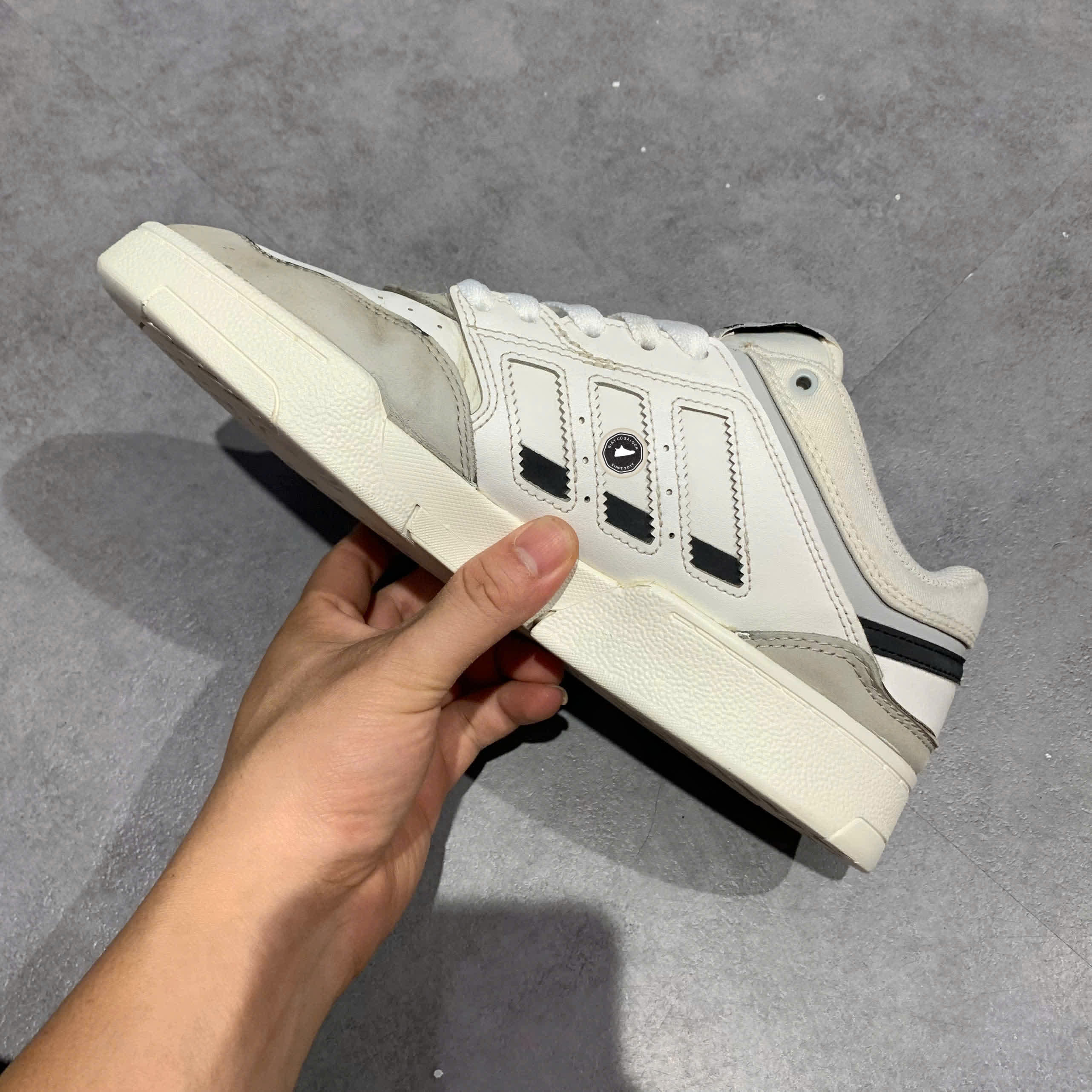 ADIDAS DROP STEP “WHITE / GREY” GV9294 SIZE 41 ⅓ GIÀY 2HAND CHÍNH HÃNG PVN19947