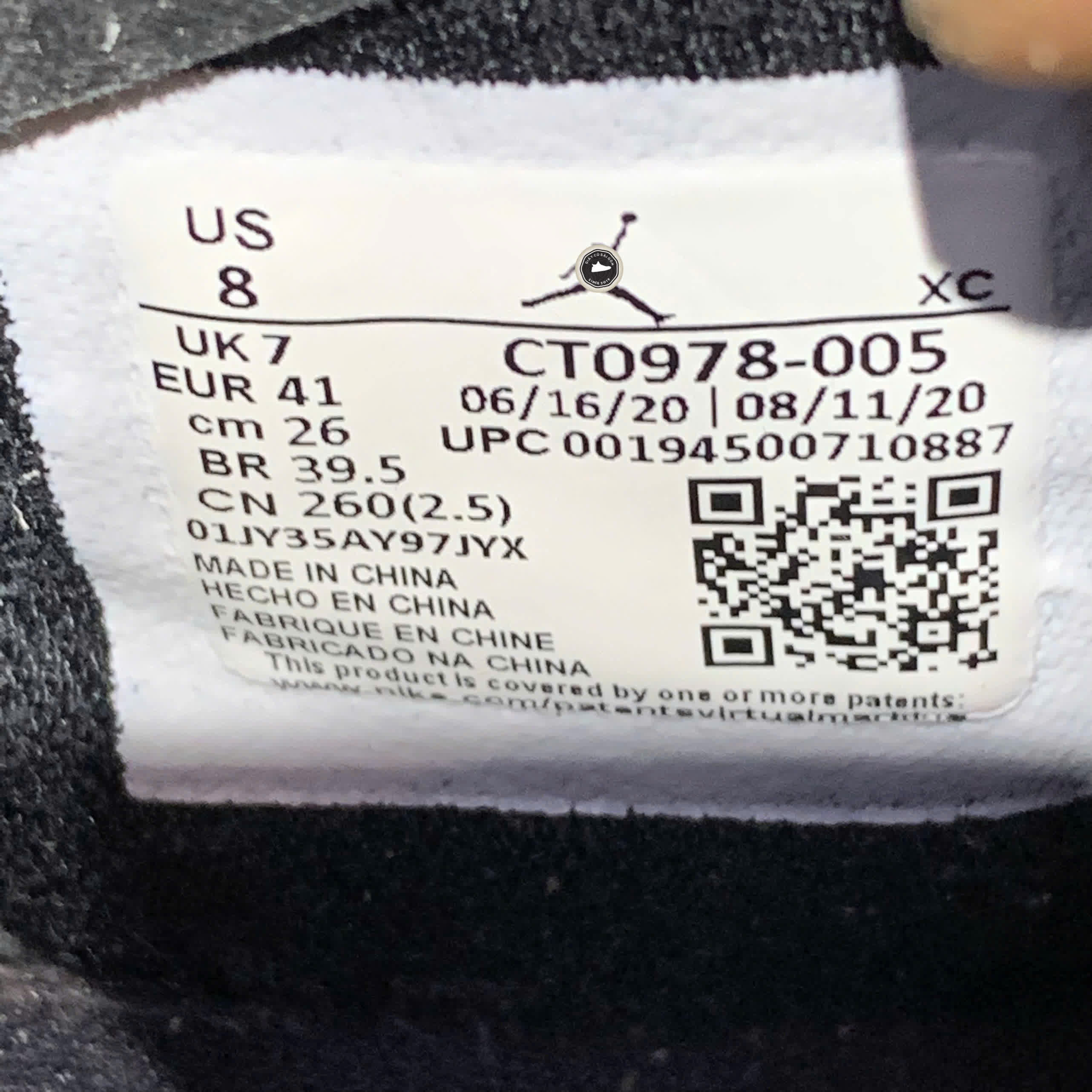 AIR JORDAN 1 HIGH ZOOM “COURT PURPLE / BLACK” CT0978-005 SIZE 41 GIÀY 2HAND CHÍNH HÃNG PVN20088