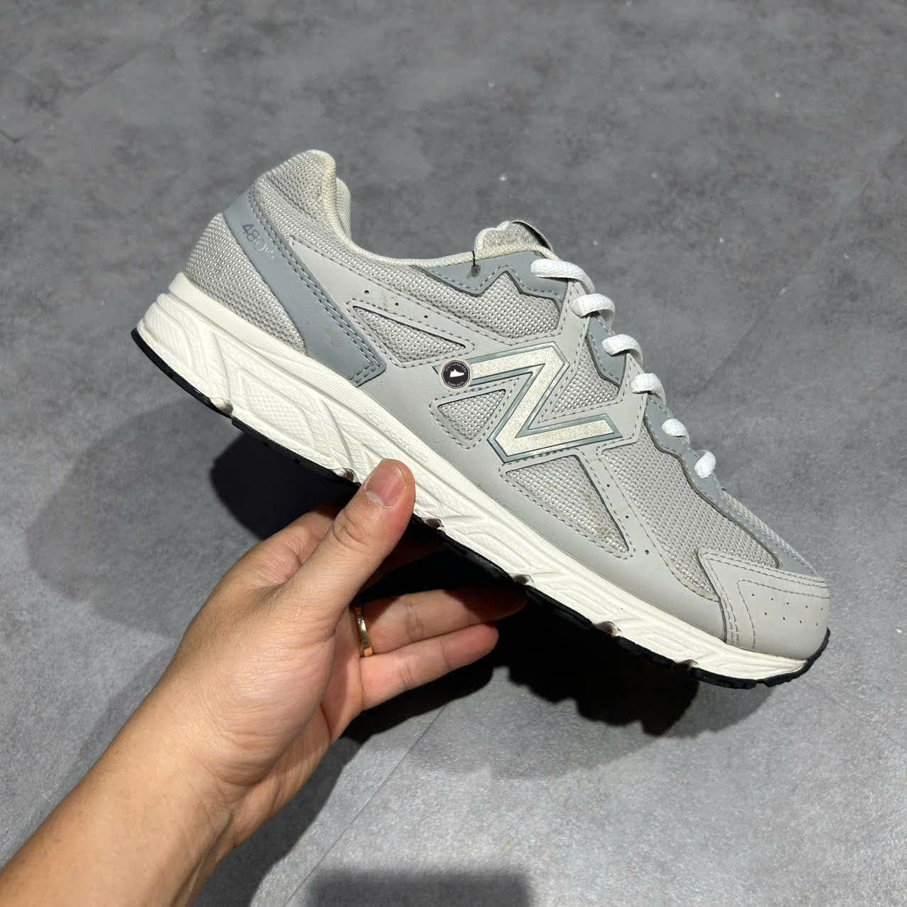 NEW BALANCE 480 ‘FOR GREY’ W480KR5 SIZE 40.5 GIÀY 2HAND CHÍNH HÃNG PVN20303