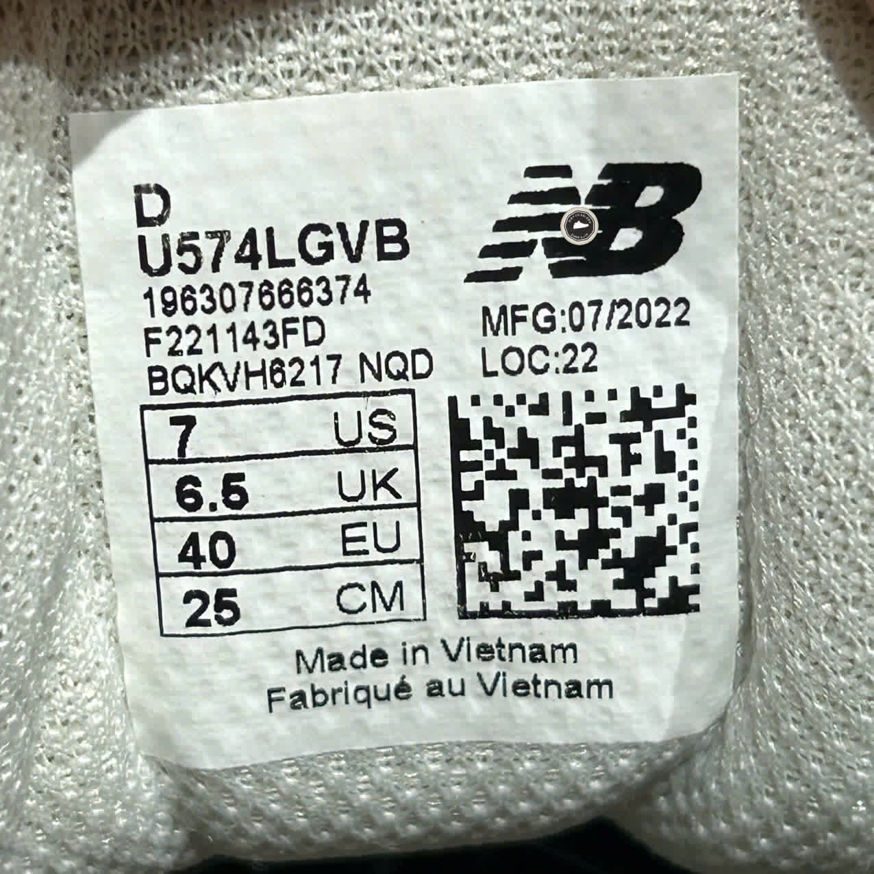 New Balance 574 ‘LGVB’ – U574LGVB SIZE 40 Giày 2hand chính hãng PVN20317