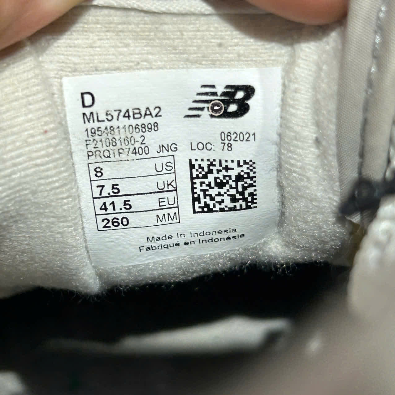 NEW BALANCE 574 ‘GREY SKY BLUE’ ML574BA2 SIZE 41.5 GIÀY 2HAND CHÍNH HÃNG PVN20366