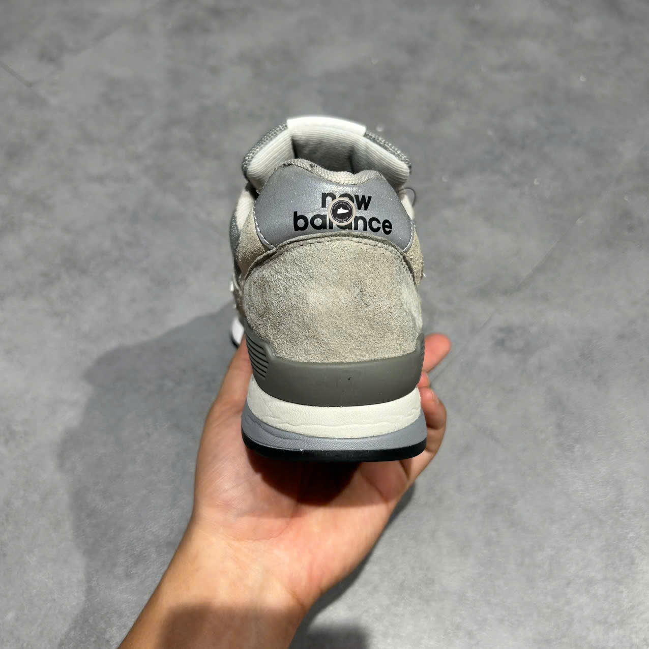 NEW BALANCE 996 ‘GREY / SILVER’ CM996BG SIZE 40.5 GIÀY 2HAND CHÍNH HÃNG PVN20346