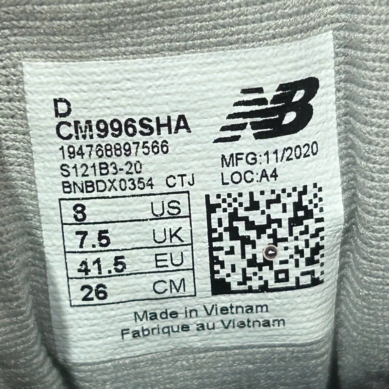 NEW BALANCE 996 ‘GREY ORANGE’ CM996SHA SIZE 41.5 GIÀY 2HAND CHÍNH HÃNG PVN20332