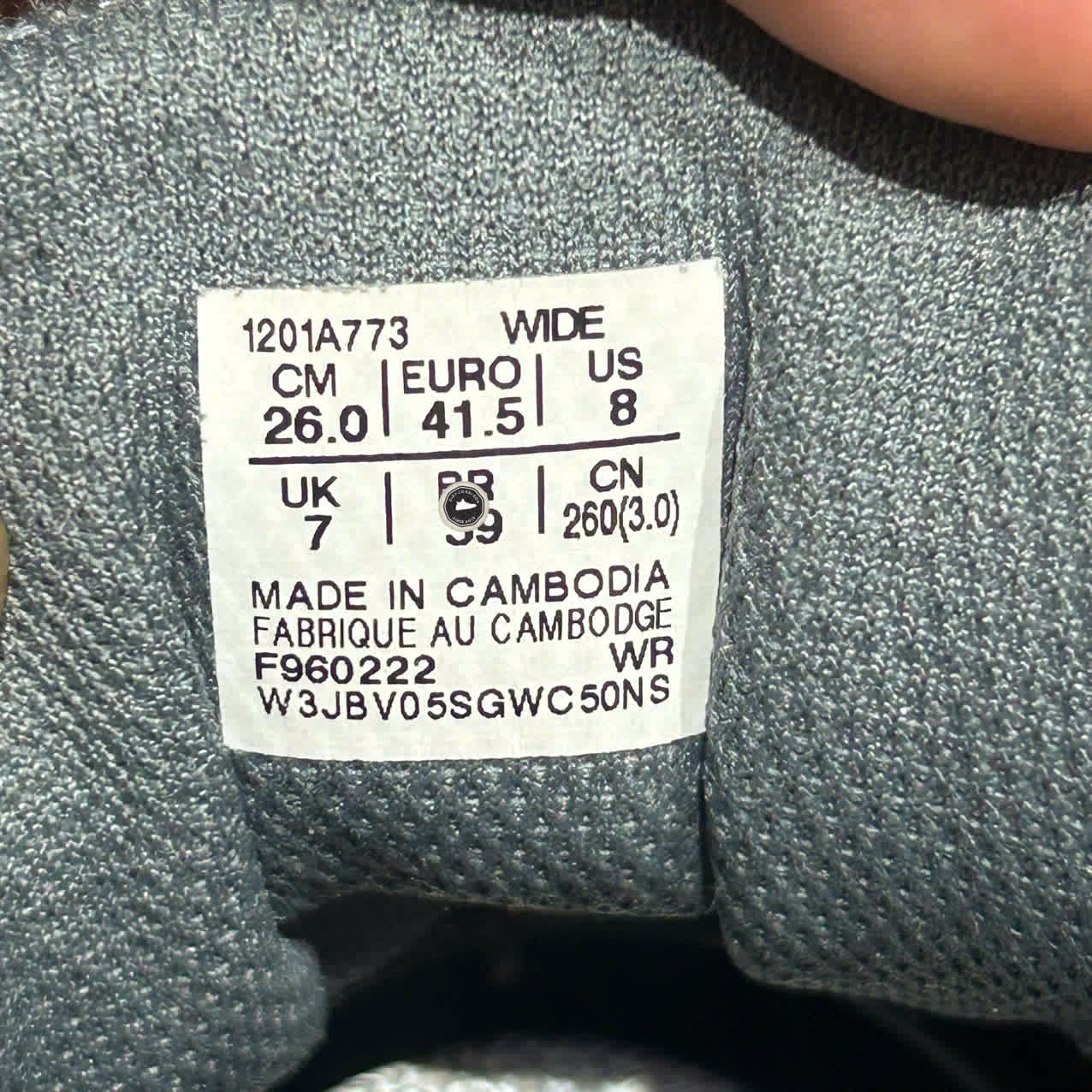 ASICS JOG 100S ‘GLACIER GREY / PURE SILVER’ 1201A773 SIZE 41.5 GIÀY 2HAND CHÍNH HÃNG PVN20272