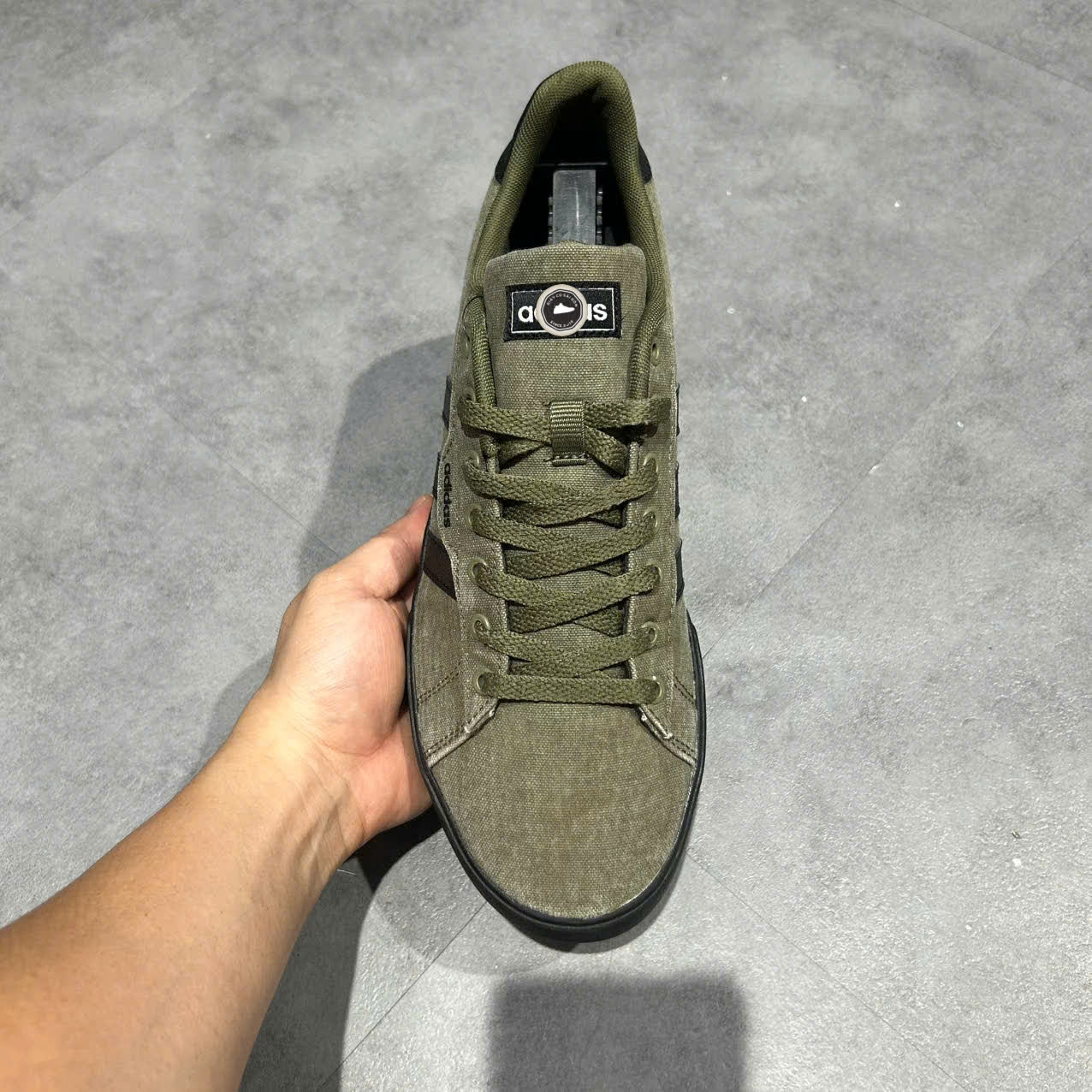 Adidas Daily 3.0 ‘Olive Green / Core Black / Cloud White’ – HP6029 SIZE 44 Giày 2hand chính hãng PVN19928