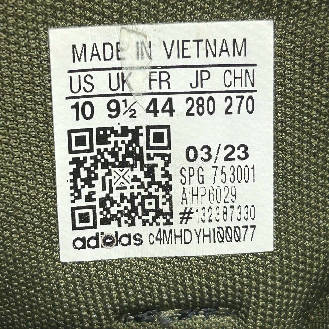 Adidas Daily 3.0 ‘Olive Green / Core Black / Cloud White’ – HP6029 SIZE 44 Giày 2hand chính hãng PVN19928