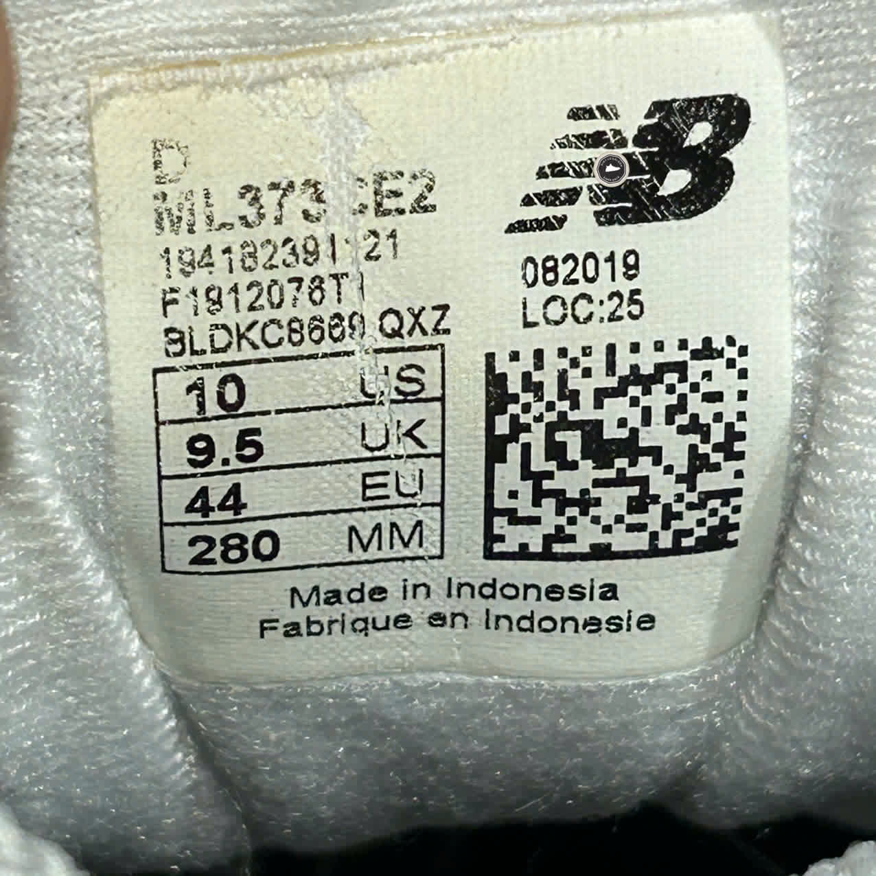 NEW BALANCE 373 ‘GREY WHITE’ ML373CE2 SIZE 44 GIÀY 2HAND CHÍNH HÃNG PVN20342