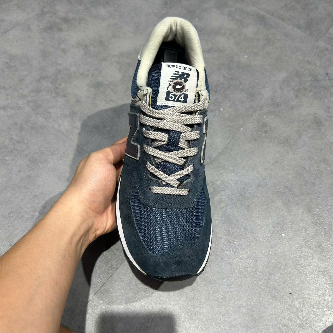 GIÀY NEW BALANCE 574 CLASSIC ‘CORE PACK NAVY’ ML574EVN SIZE 44 GIÀY 2HAND CHÍNH HÃNG PVN20315