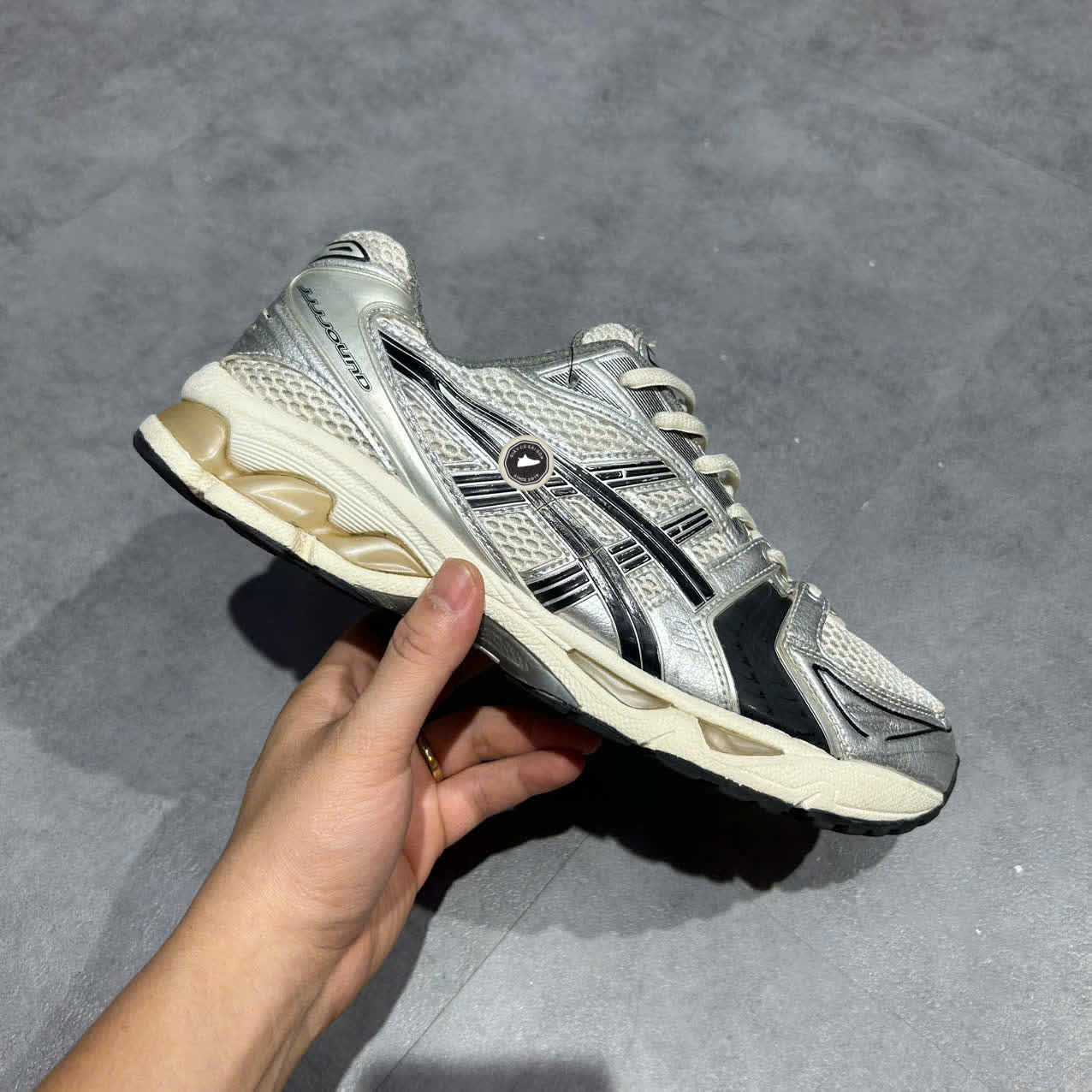 ASICS GEL LYTE III OG 'WHITE/PEACOAT' 1201A528-100 SIZE 43 GIÀY 2HAND CHÍNH HÃNG PVN20287