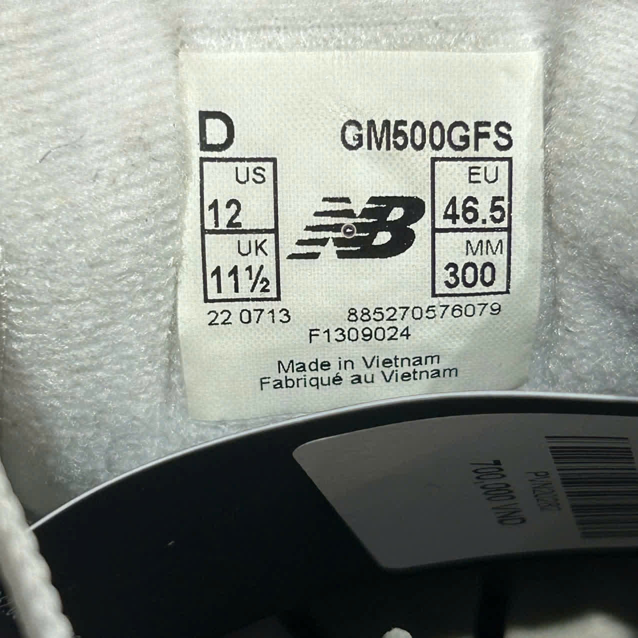 NEW BALANCE GM500 'GREY SUEDE' SIZE 46.5 GIÀY 2HAND CHÍNH HÃNG PVN20282