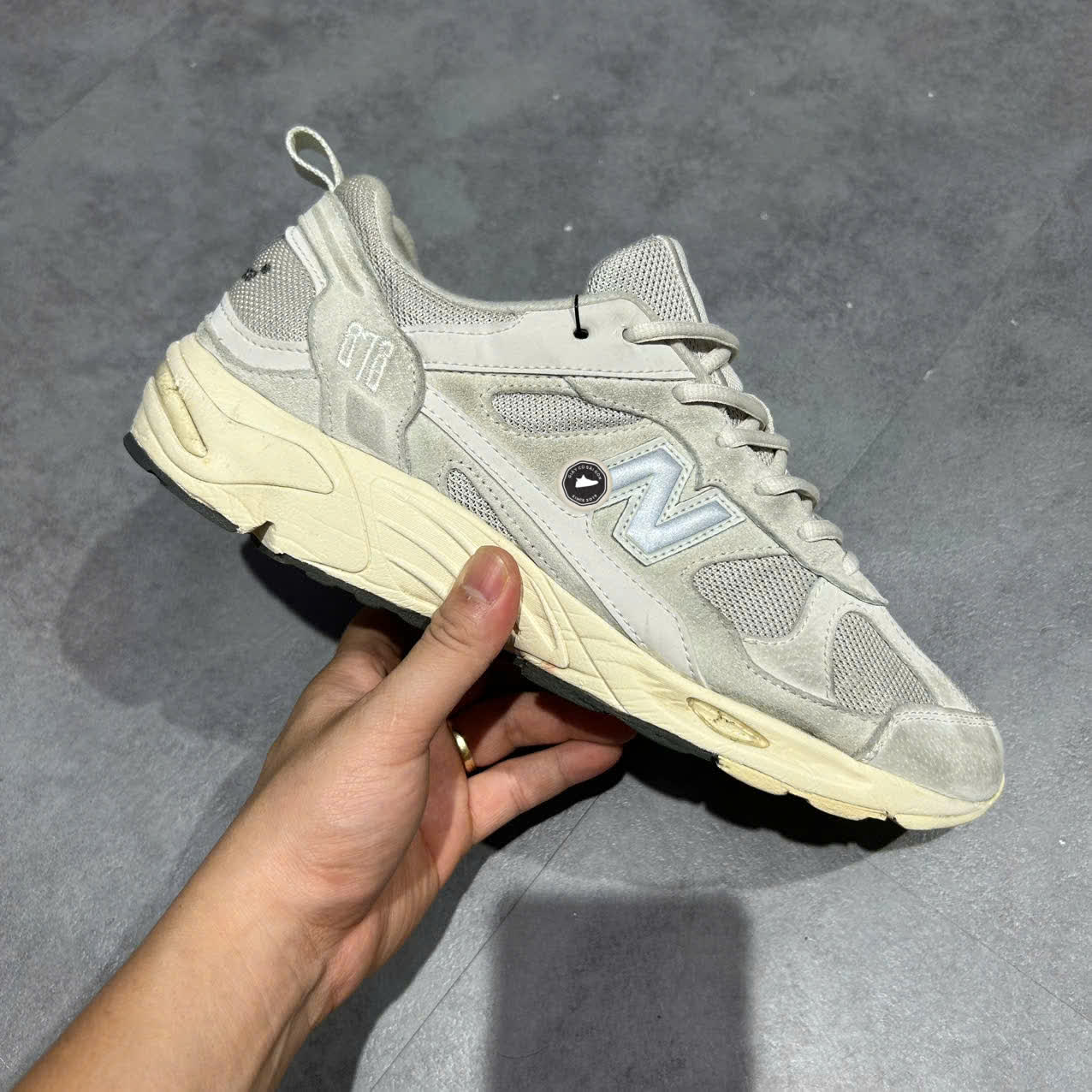 NEW BALANCE 878 “LIGHT GREY” CM878MA1 SIZE 44 GIÀY 2HAND CHÍNH HÃNG PVN20324