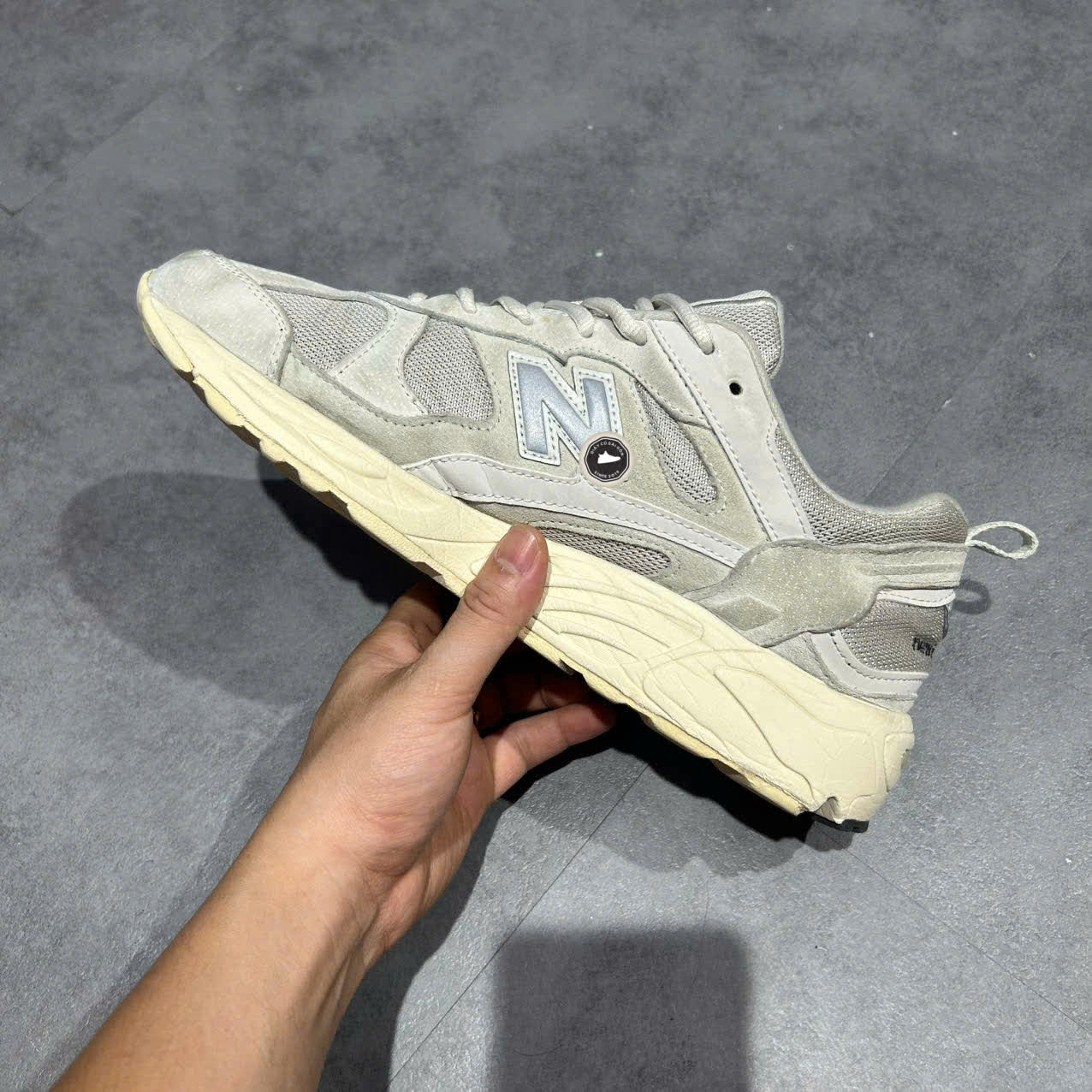 NEW BALANCE 878 “LIGHT GREY” CM878MA1 SIZE 44 GIÀY 2HAND CHÍNH HÃNG PVN20324