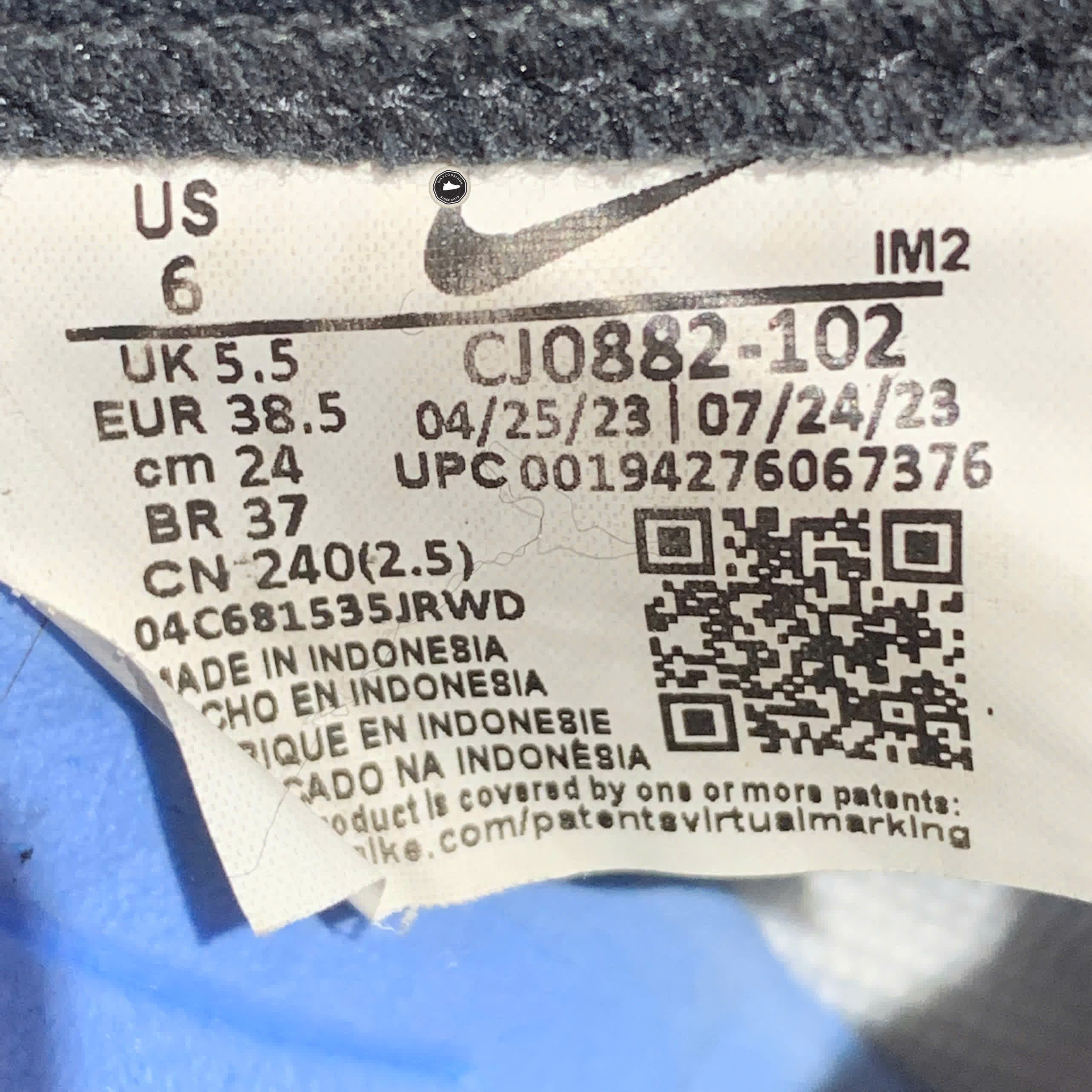 NIKE SB ALLEYOOP 'WHITE UNIVERSITY RED' CJ0882 102 SIZE 38.5 GIÀY 2HAND CHÍNH HÃNG PVN20908